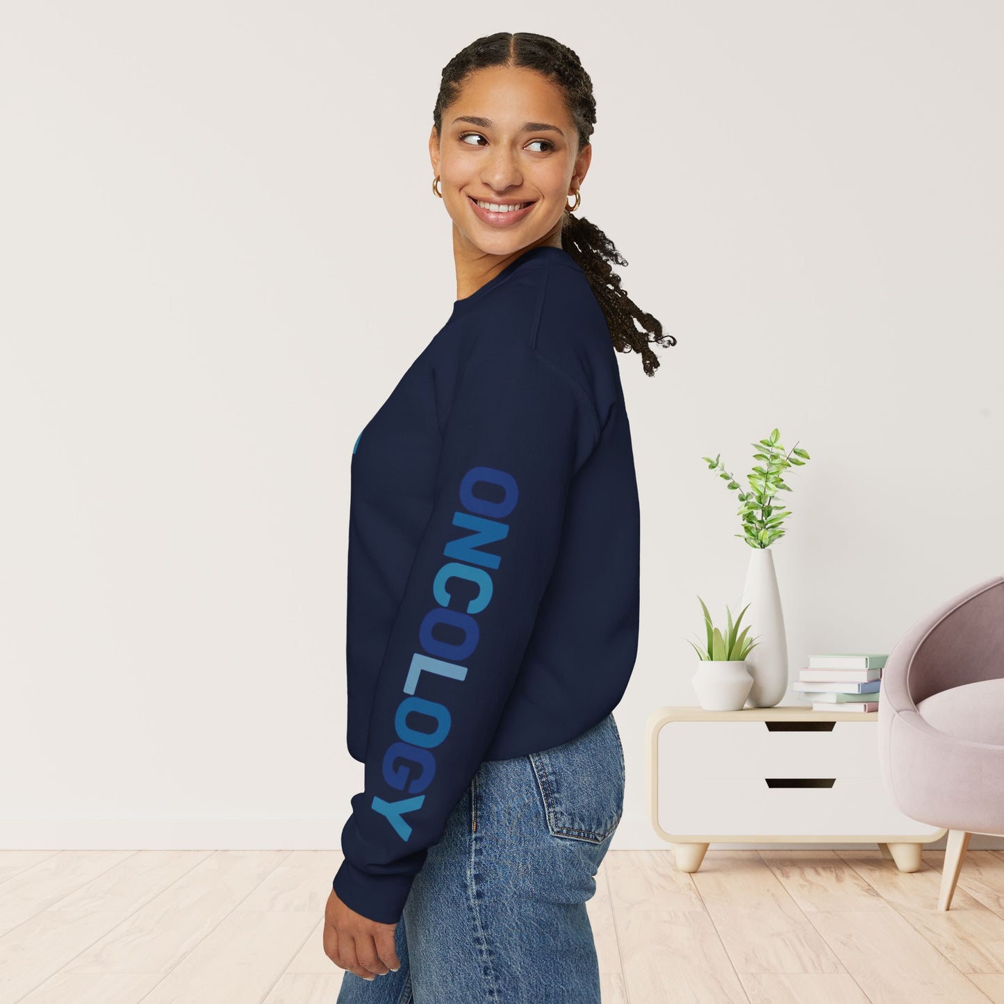 Unisex Blue Oncology Sweatshirt