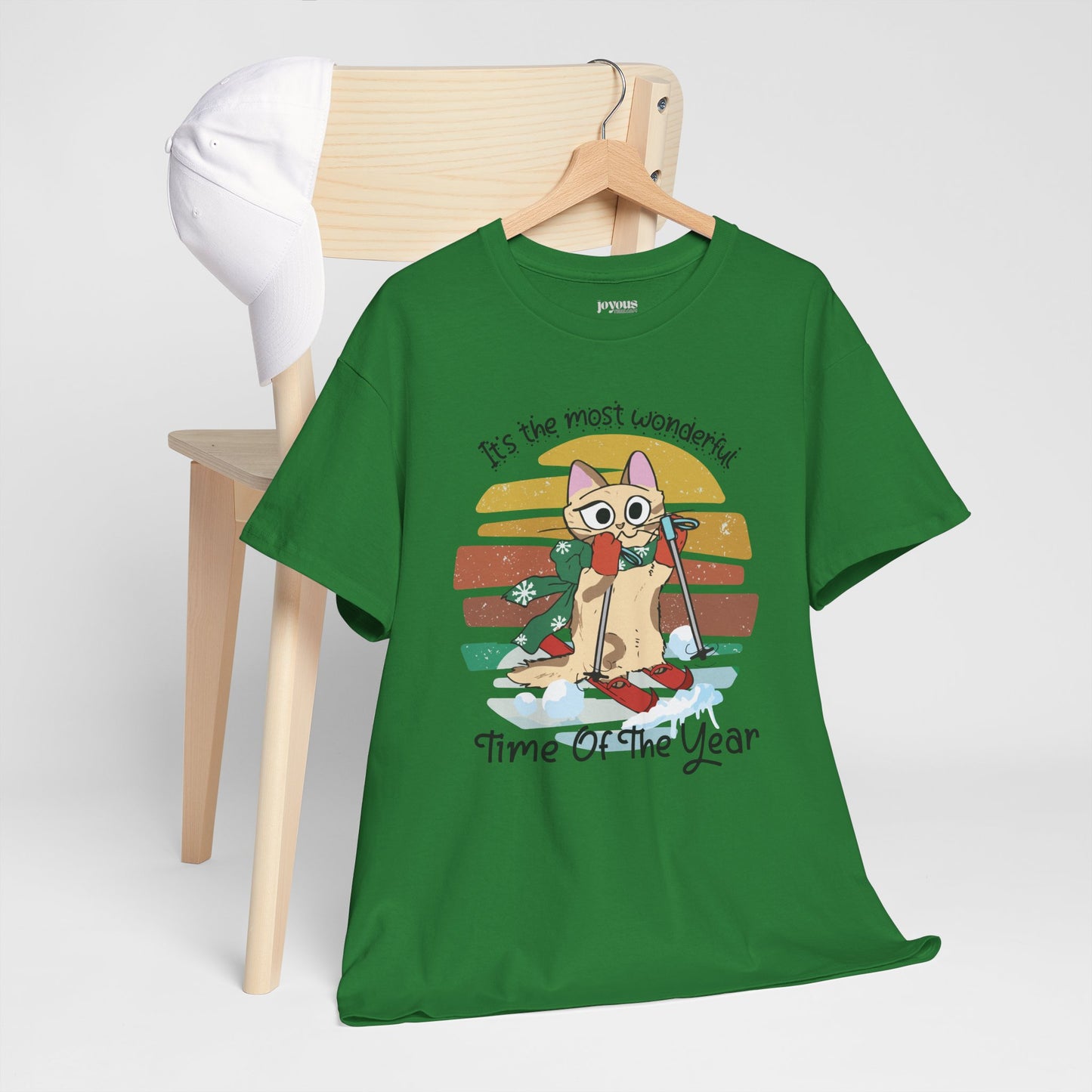 It's The Most Wonderful Time Of The Year Funny Cat Christmas Heavy Cotton Tee - Cat Lovers Christmas Gift