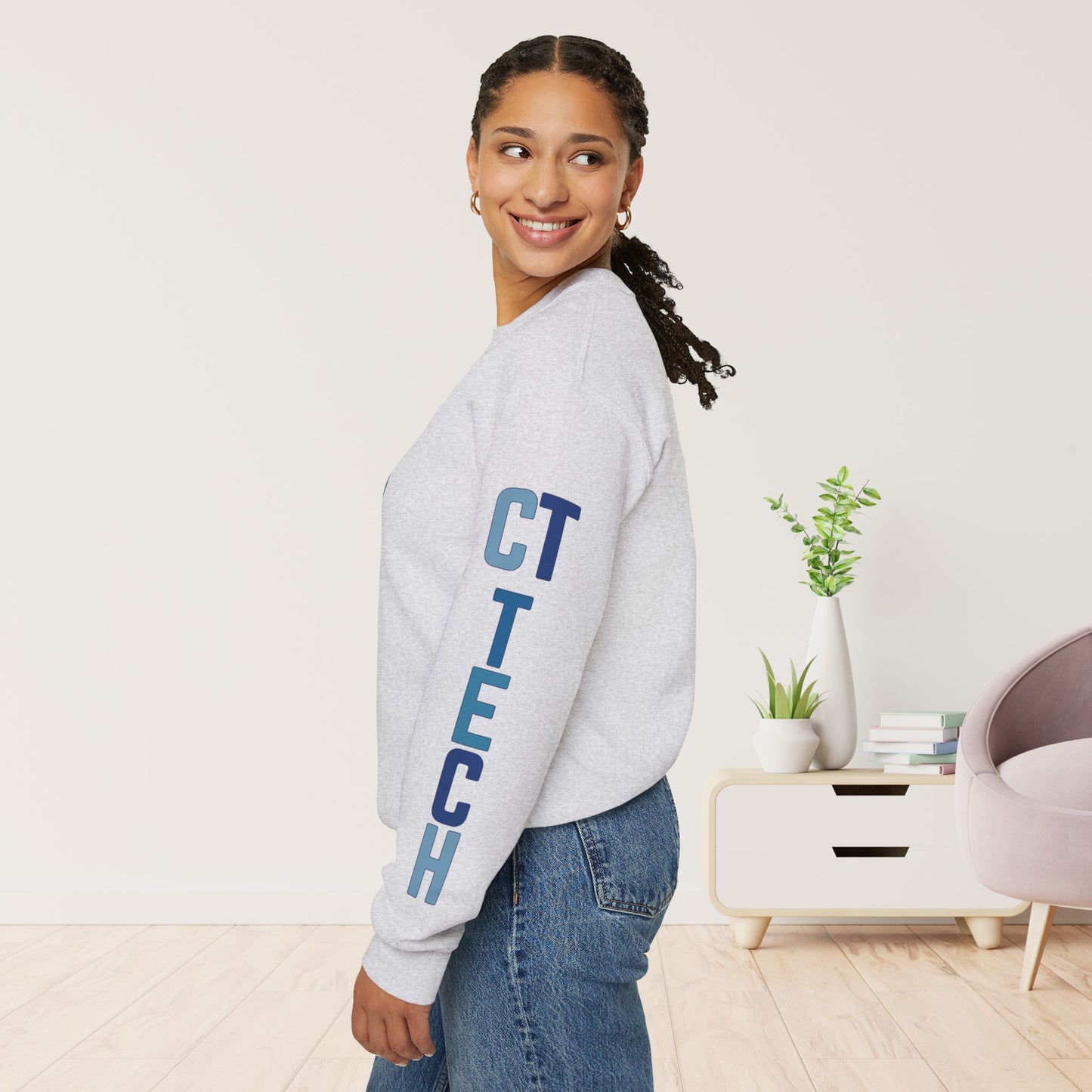 Trendy Blue CT Tech Sweatshirt