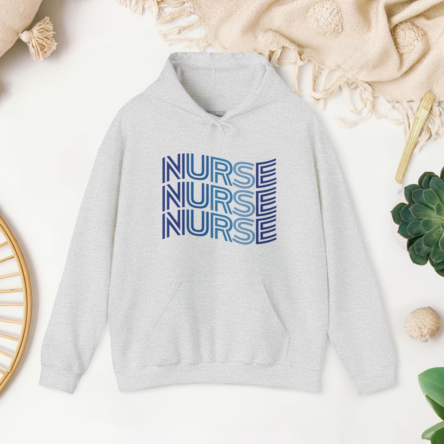 Wavy Nurse Hoodie - Registered Nurse Hoodie