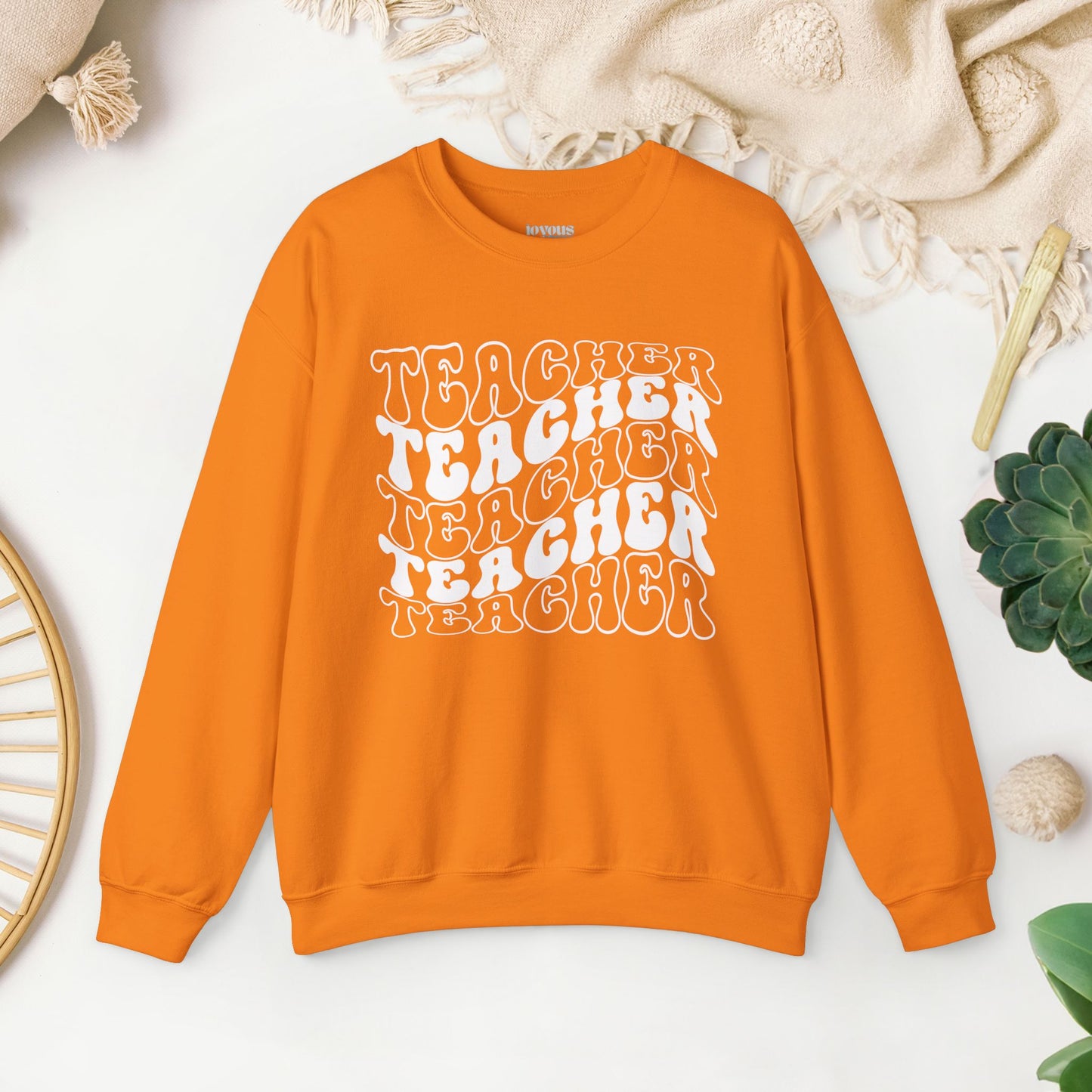 Groovy Unisex Teacher Sweatshirt for School Teachers