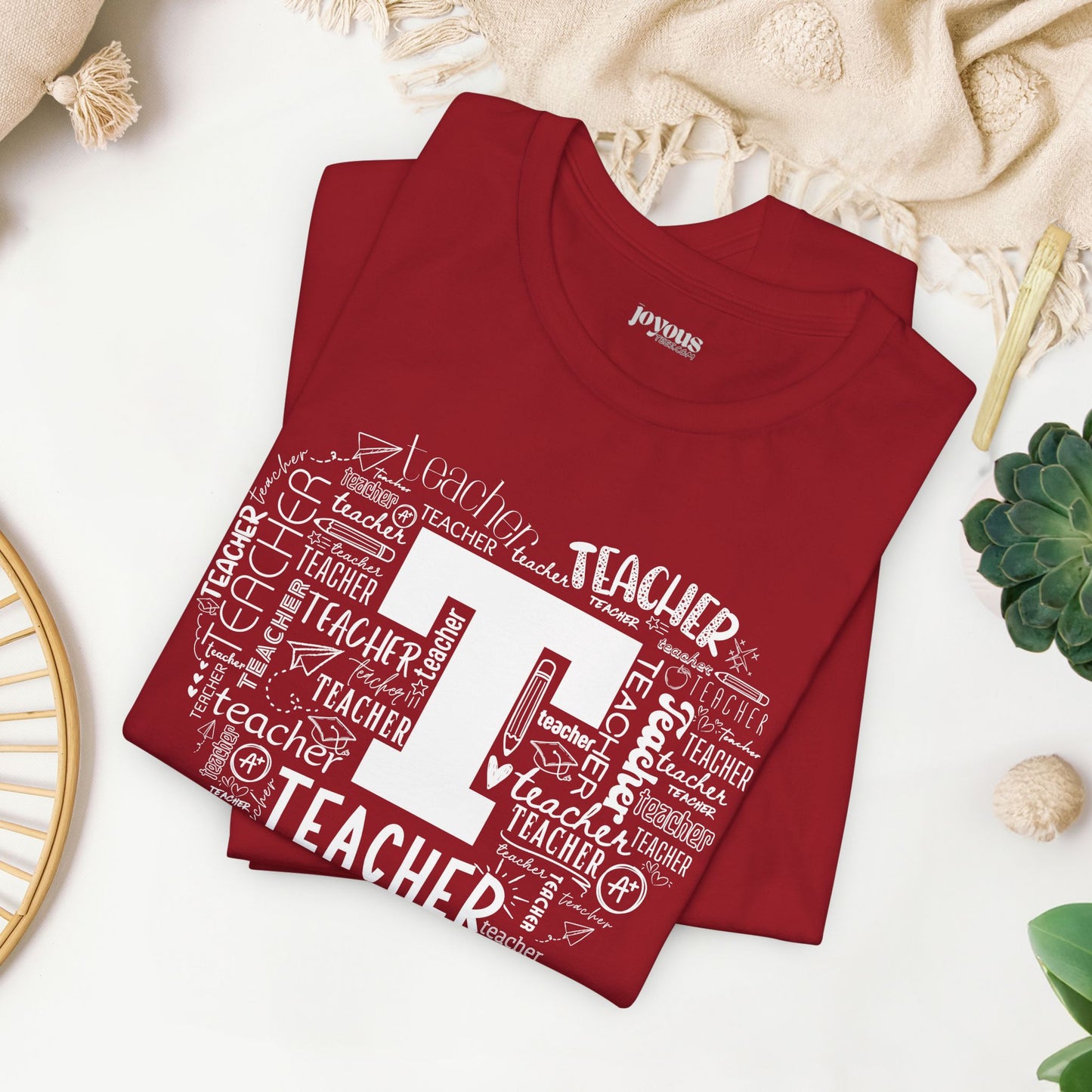 Trendy Teacher Soft Cotton Tee for School Teachers