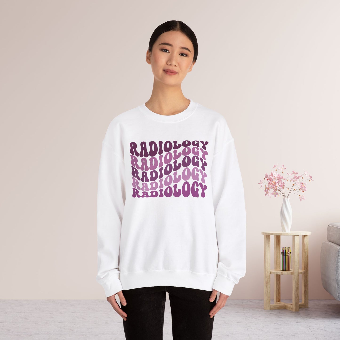 Groovy Purple Radiology Sweatshirt for RAD Technician