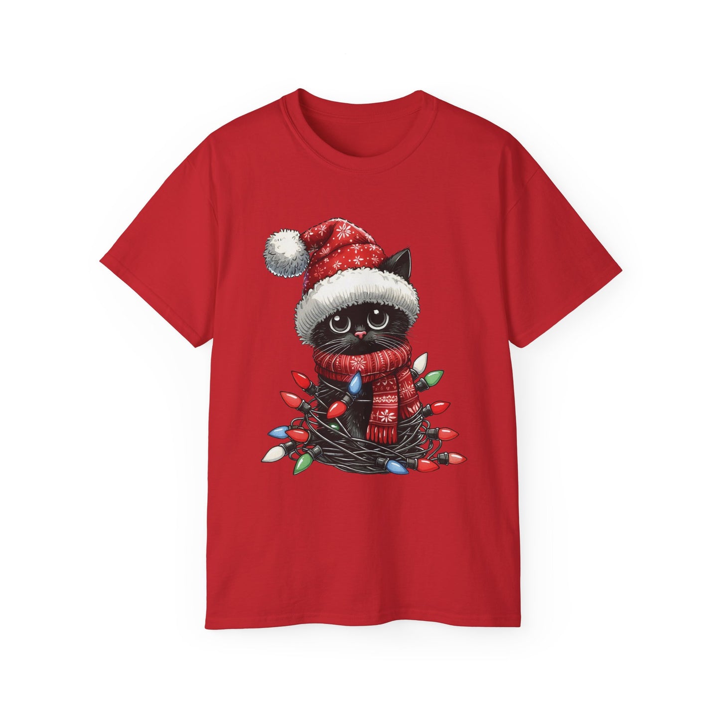 Cute Christmas Cat Ultra Cotton Tee