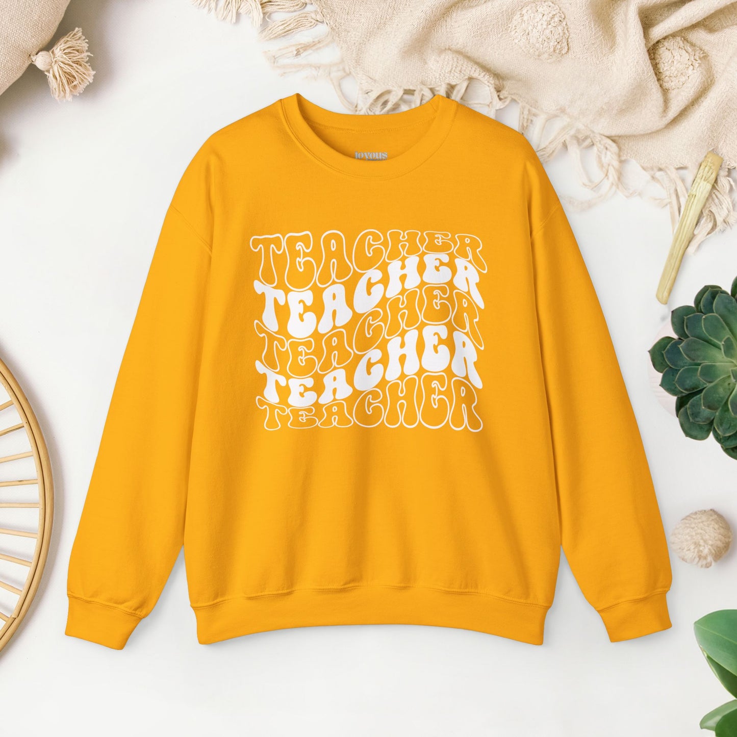 Groovy Unisex Teacher Sweatshirt for School Teachers