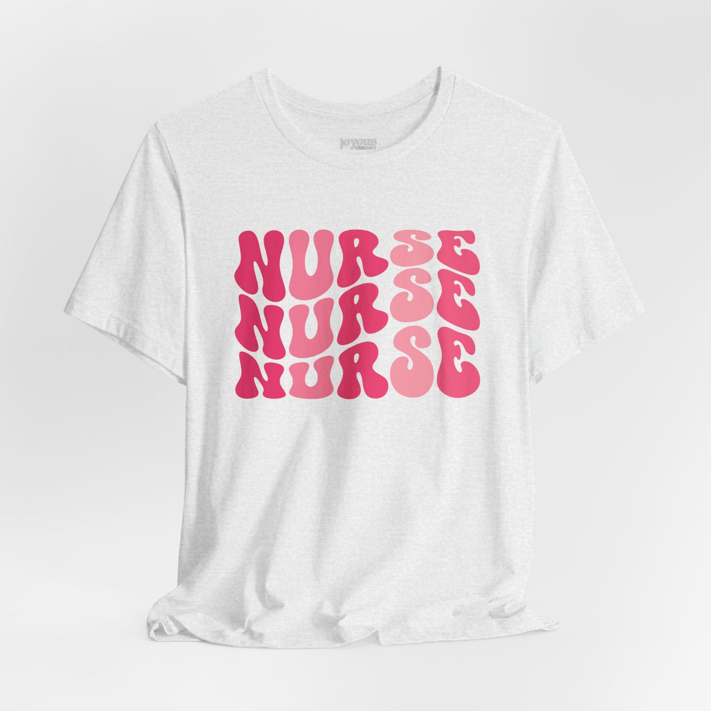 Groovy Pink Nurse Shirt - Registered Nurse Soft Cotton Tee