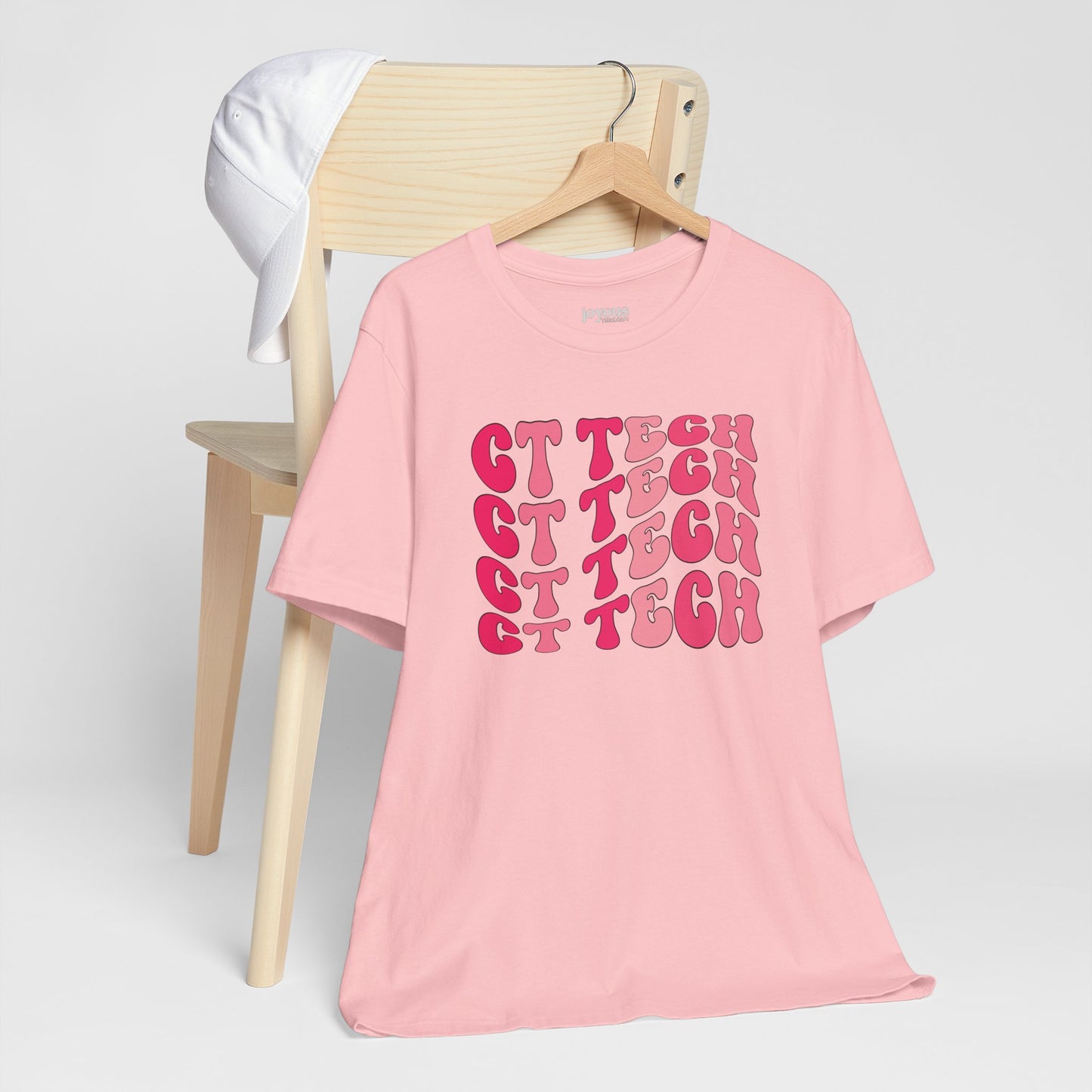 Groovy Pink CT Tech Shirt - CT Technologist Soft Cotton Tee