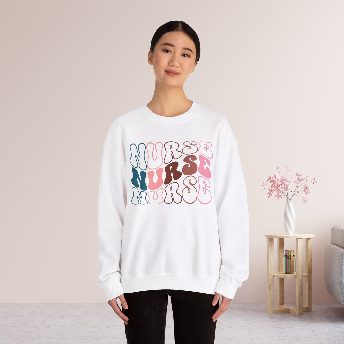 Groovy Nurse Sweatshirt for Registered Nurse
