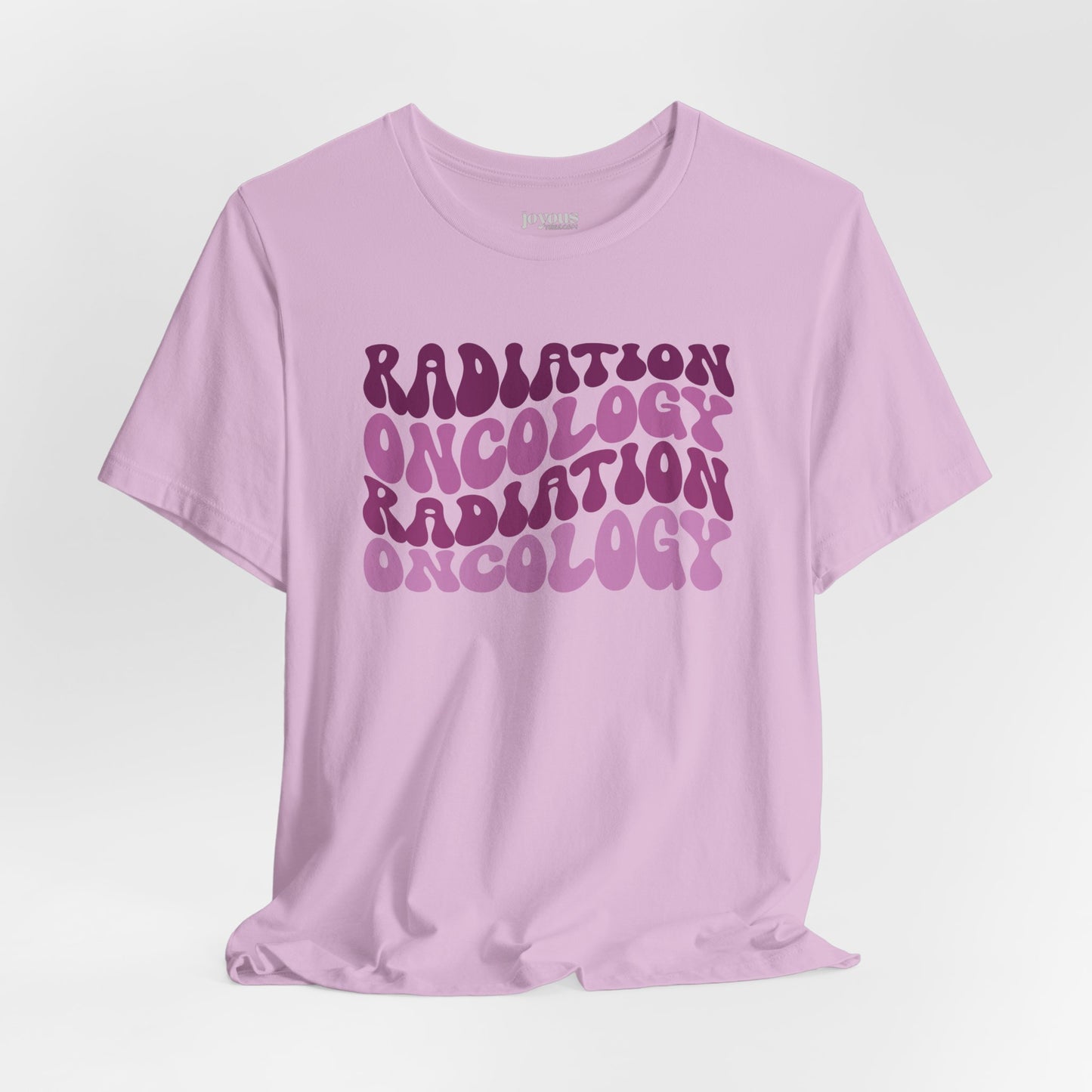 Purple Groovy Radiation Oncology Soft Cotton Tee
