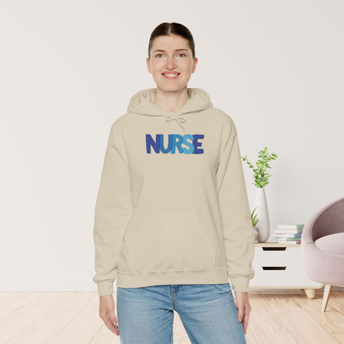 Polka Dot Nurse Hoodie - Registered Nurse Hoodie