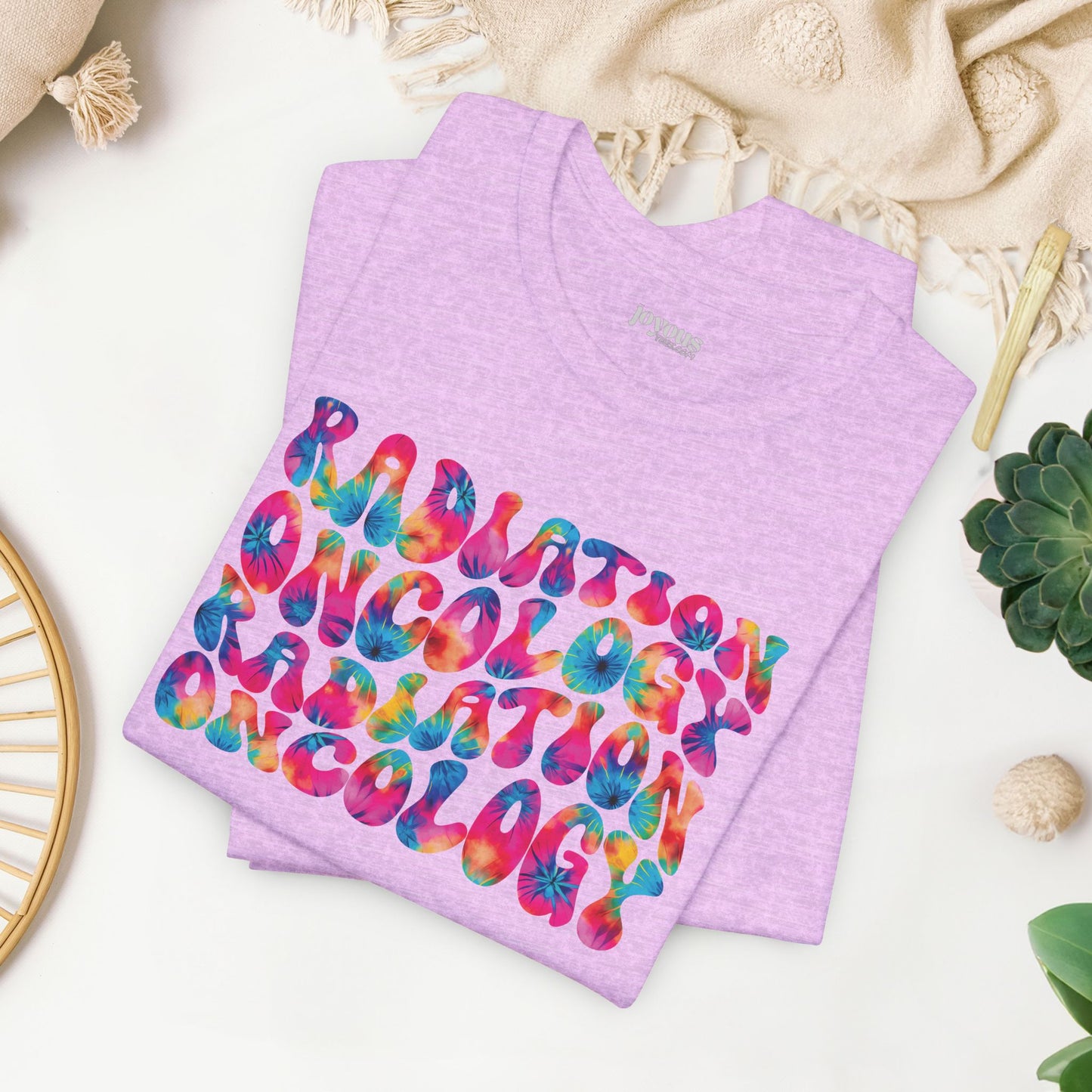Tie Dye Groovy Radiation Oncology Soft Cotton Tee