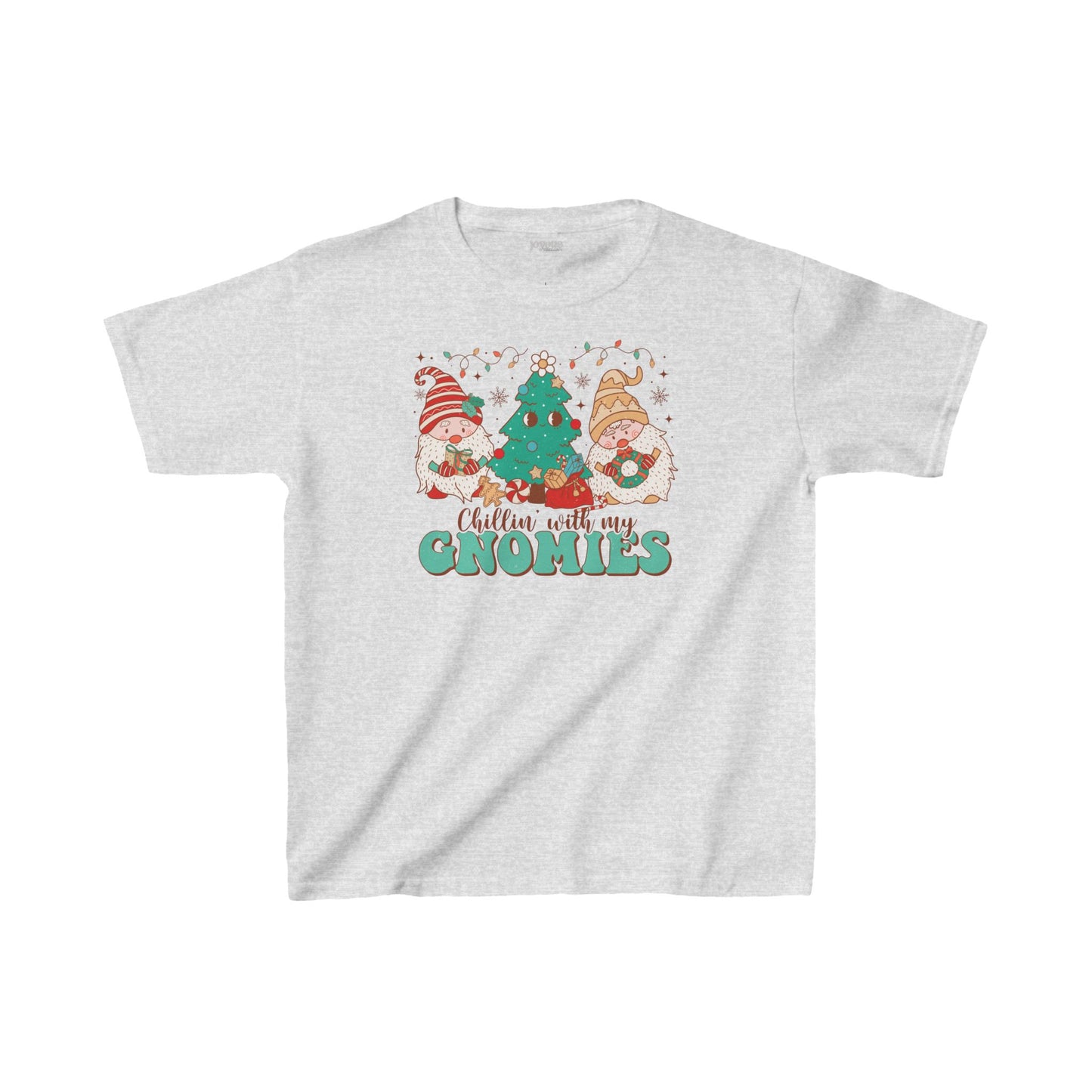 Chillin' with My Gnomies Youth Christmas Shirt - Retro Christmas Tee