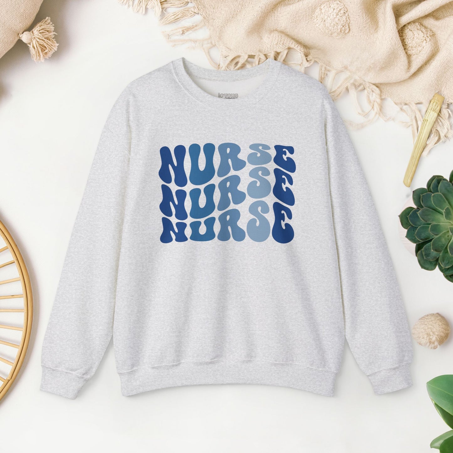Groovy Blue Nurse Sweatshirt