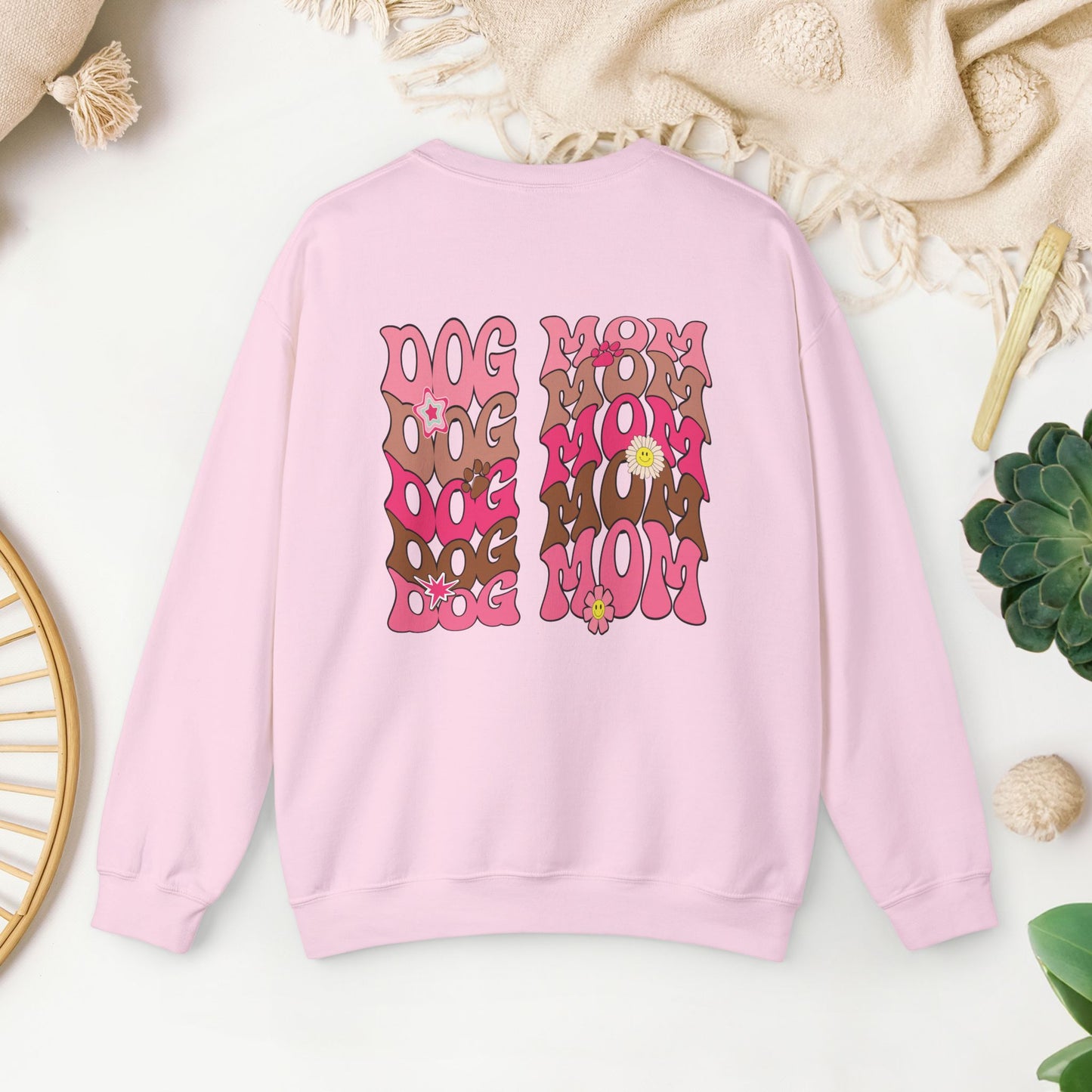 Retro Dog Mom Sweatshirt - Groovy Dog Mom Crewneck