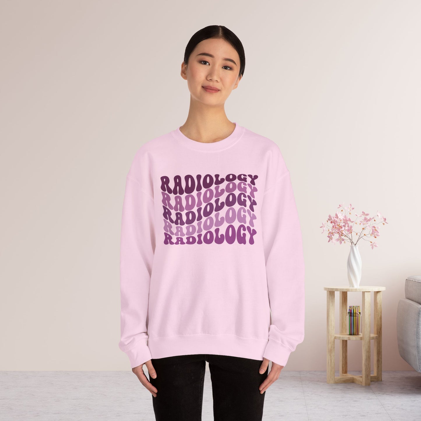 Groovy Purple Radiology Sweatshirt for RAD Technician