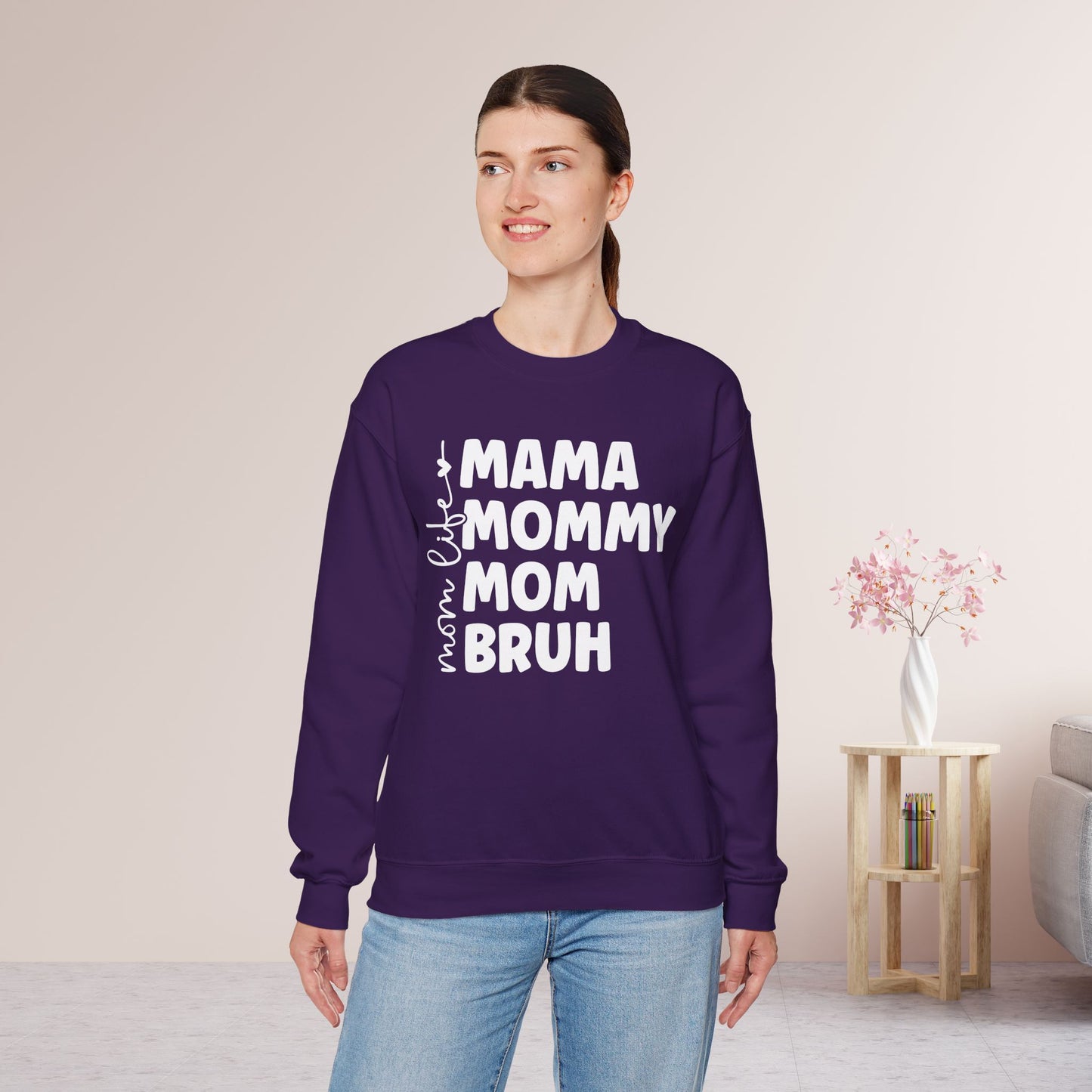 Mom Life Sweatshirt - Mama Crewneck Pullover