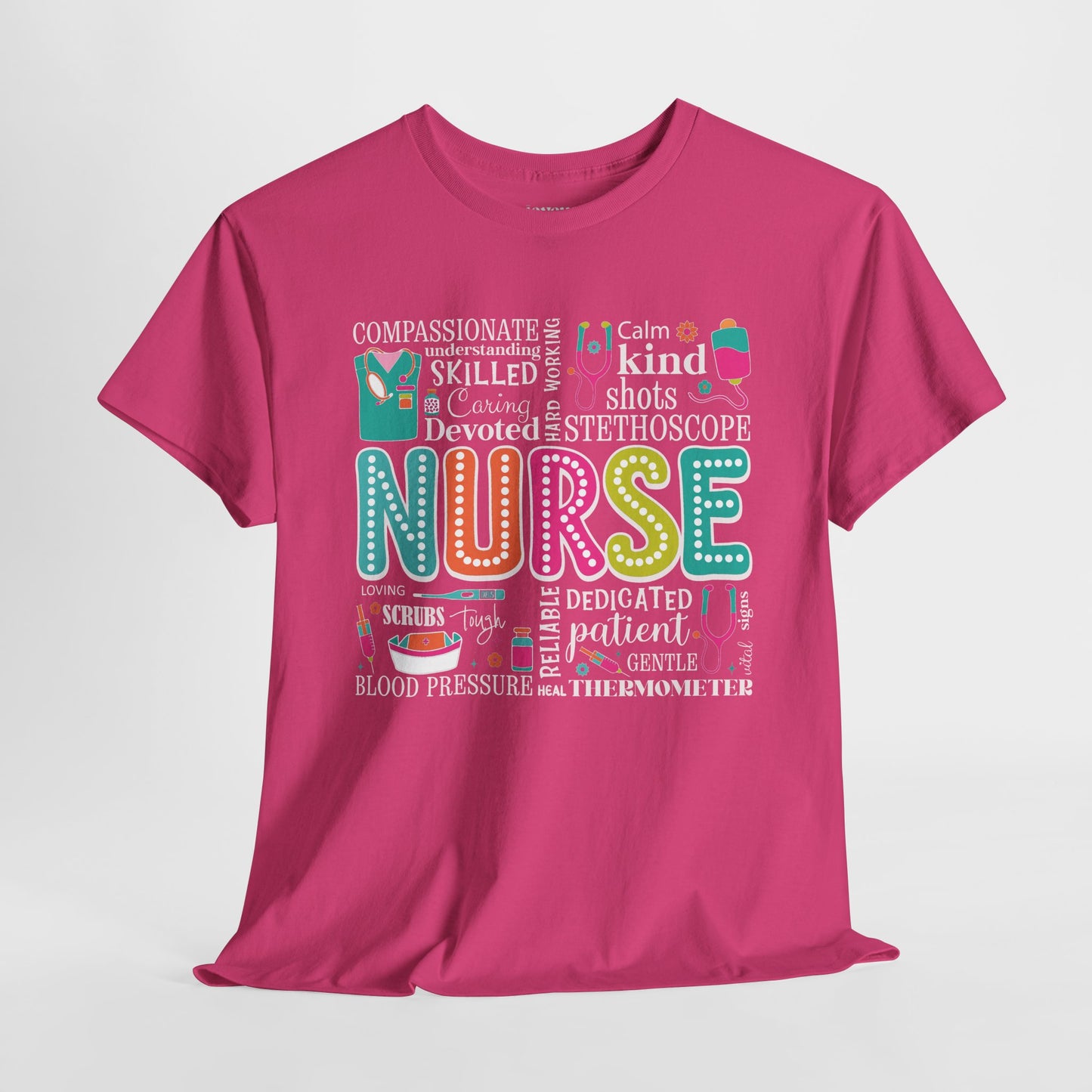 Trendy Nurse Heavy Cotton Tee for Dedicated Registered Nurse