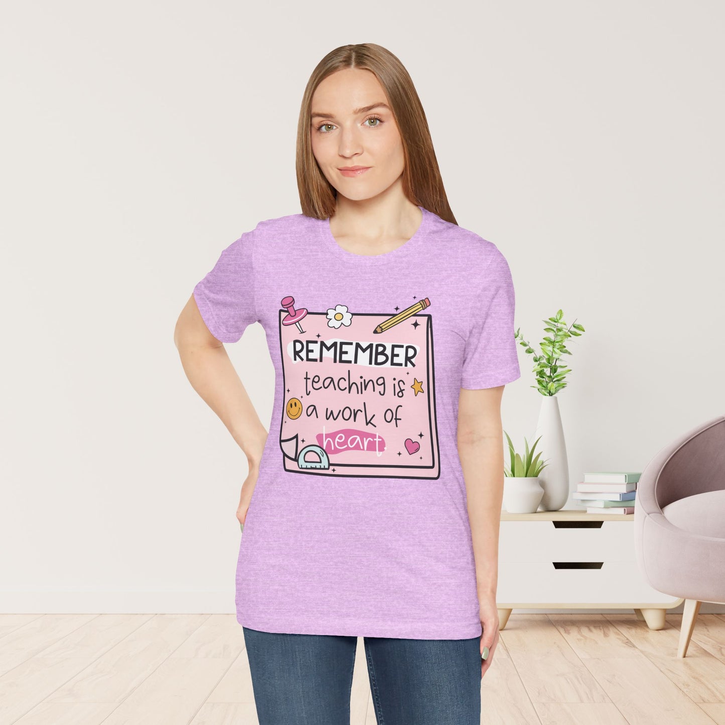 Trendy Motivational Teacher Soft Cotton Tee