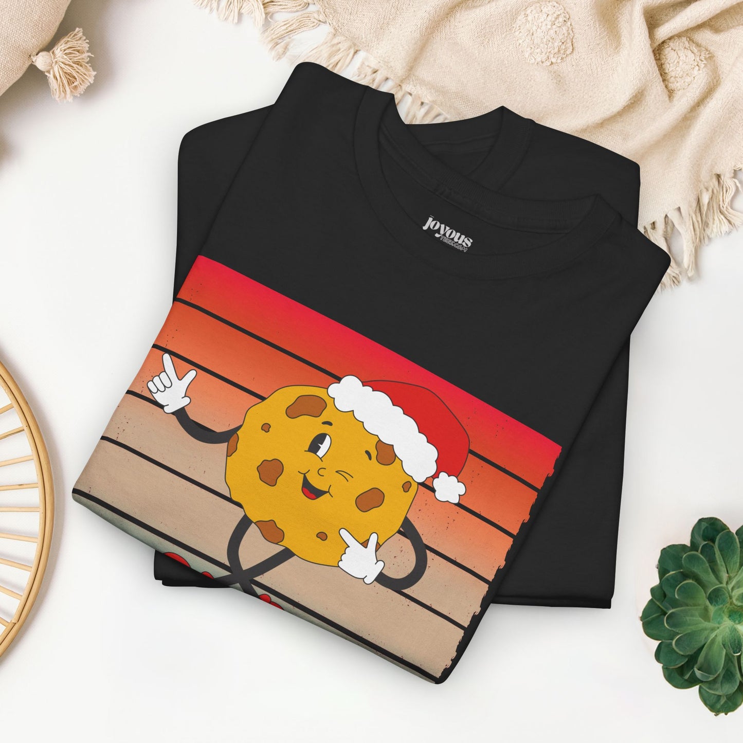 Stop! Cookie Time Funny Christmas Shirt - Matching Family Christmas Heavy Cotton Tee