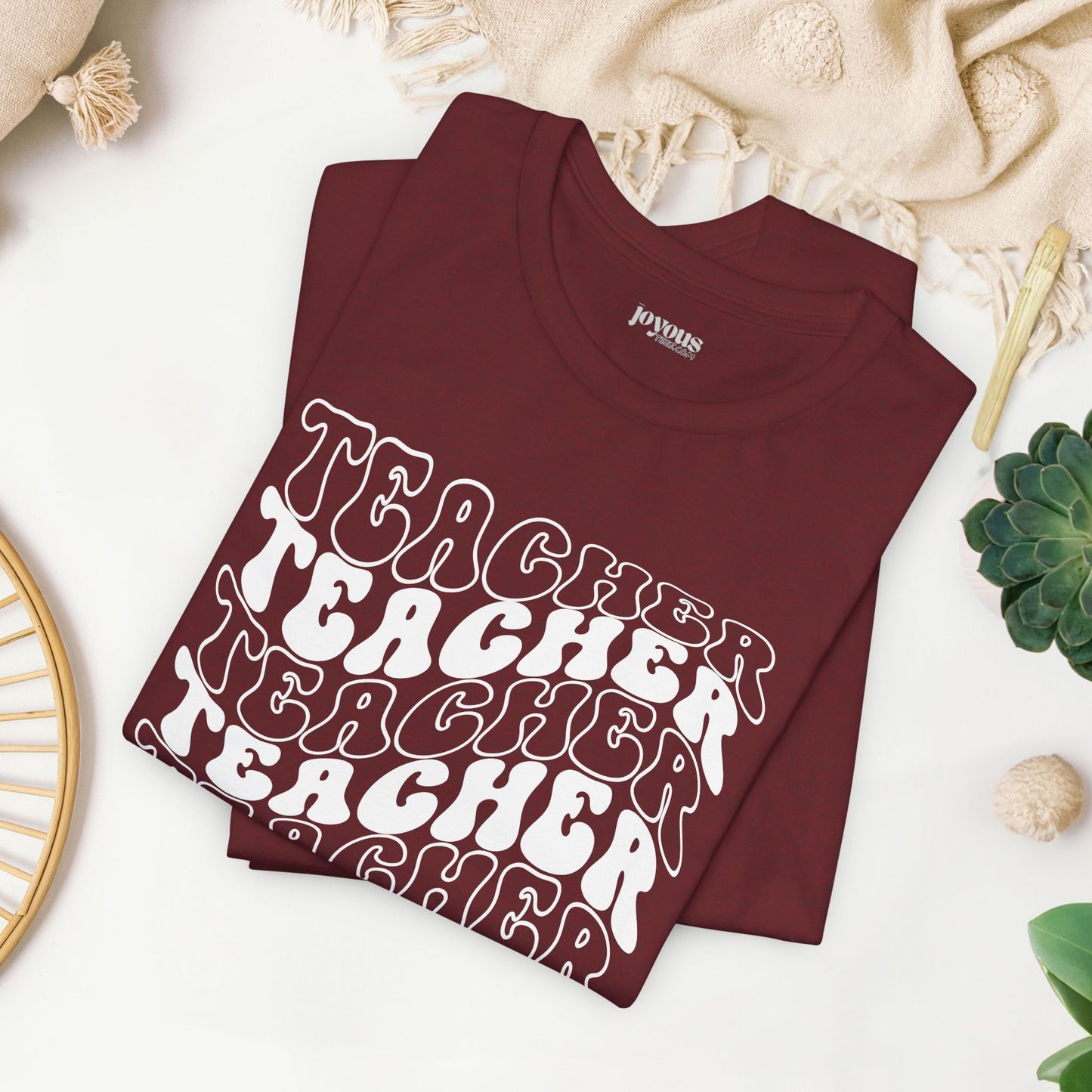 Groovy Teacher Soft Cotton Tee for School Teachers