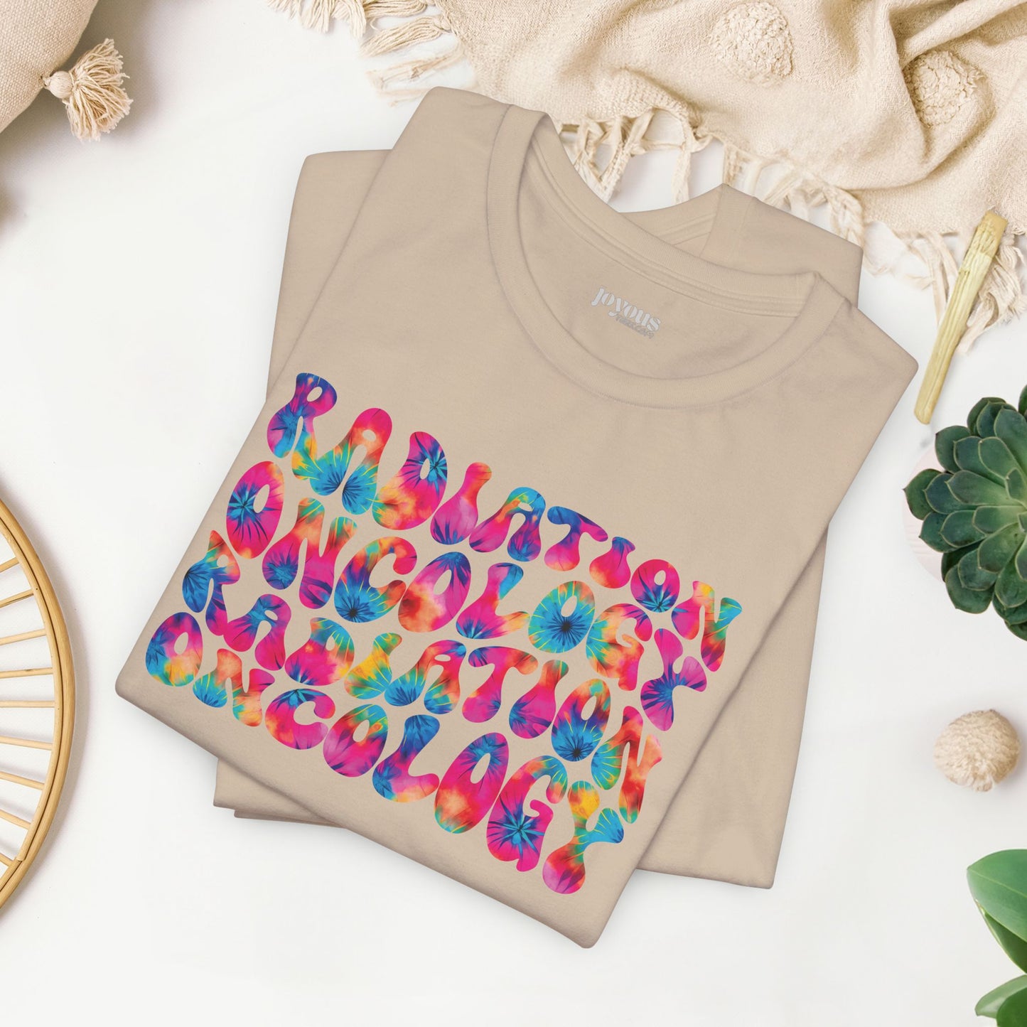 Tie Dye Groovy Radiation Oncology Soft Cotton Tee