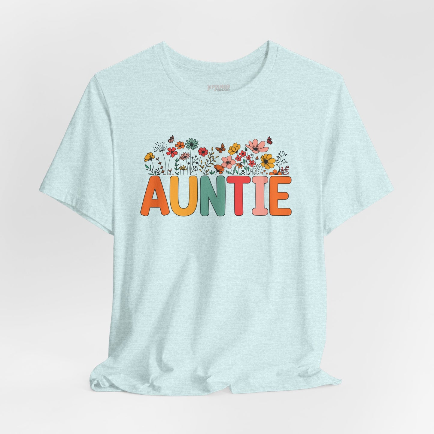 Spring Floral Auntie Soft Cotton Tee