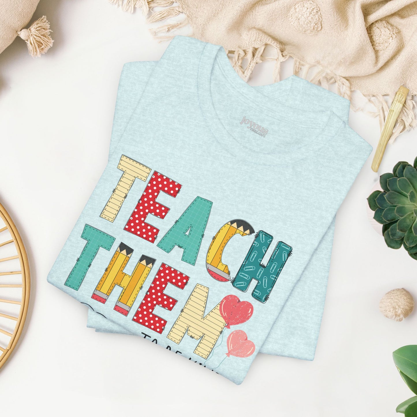 Teach Them to Be Kind Teacher Soft Cotton Tee