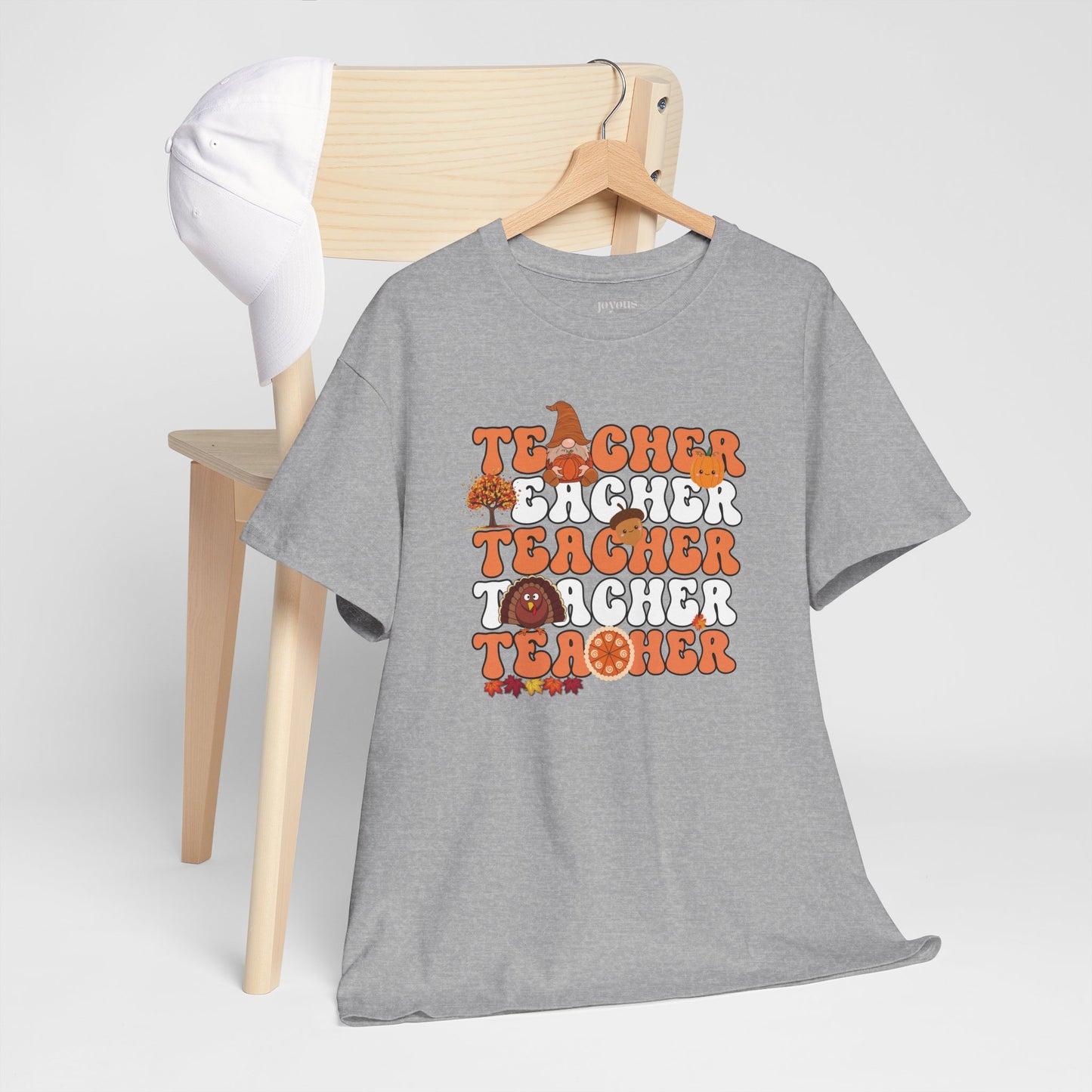 Groovy Thanksgiving Teacher Heavy Cotton Tee