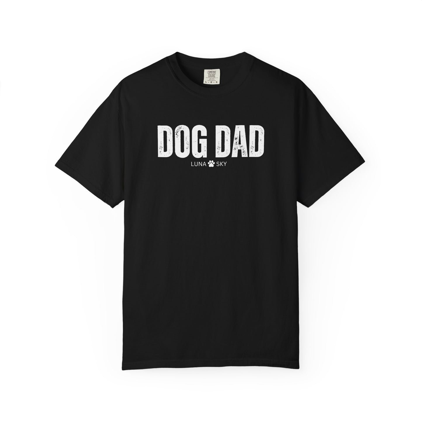 Custom Dog Dad Comfort Colors Shirt with Dogs Name - Personalized Dog Lover Gift