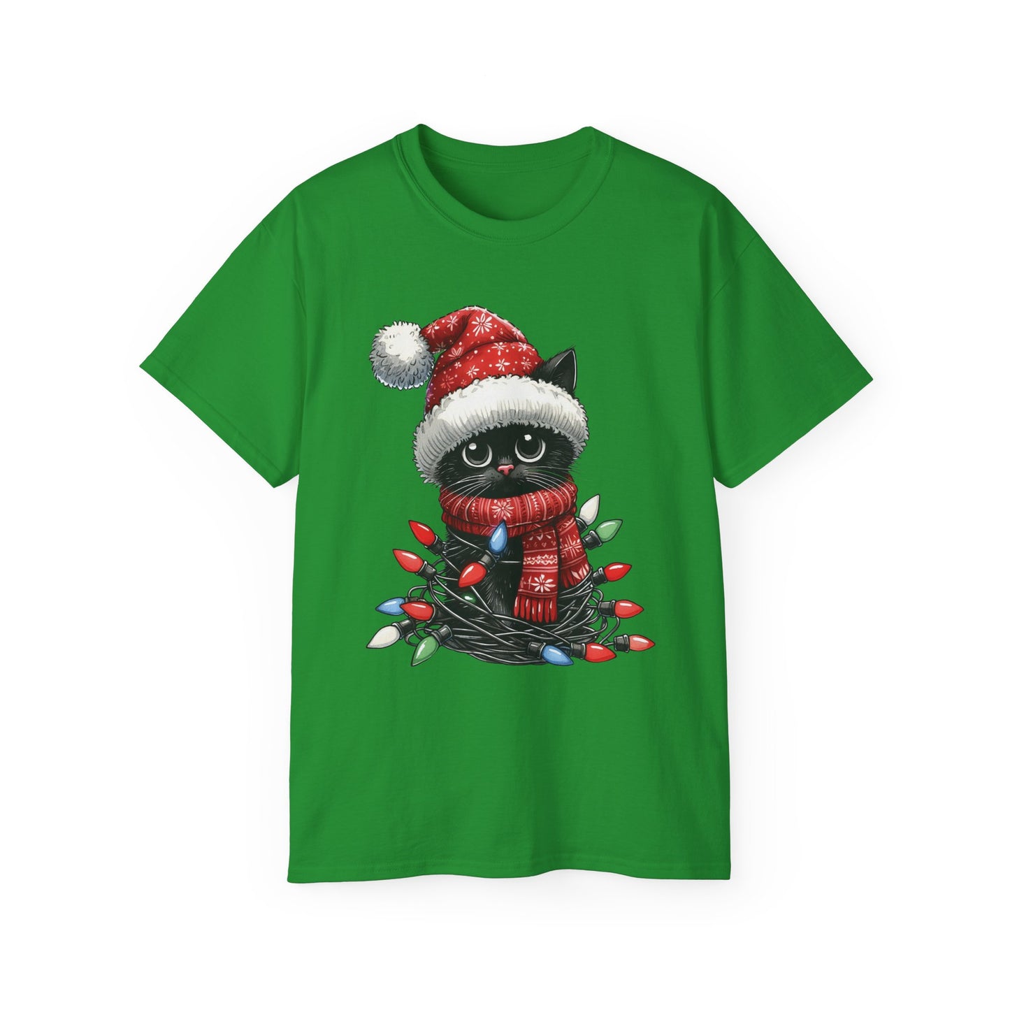 Cute Christmas Cat Ultra Cotton Tee