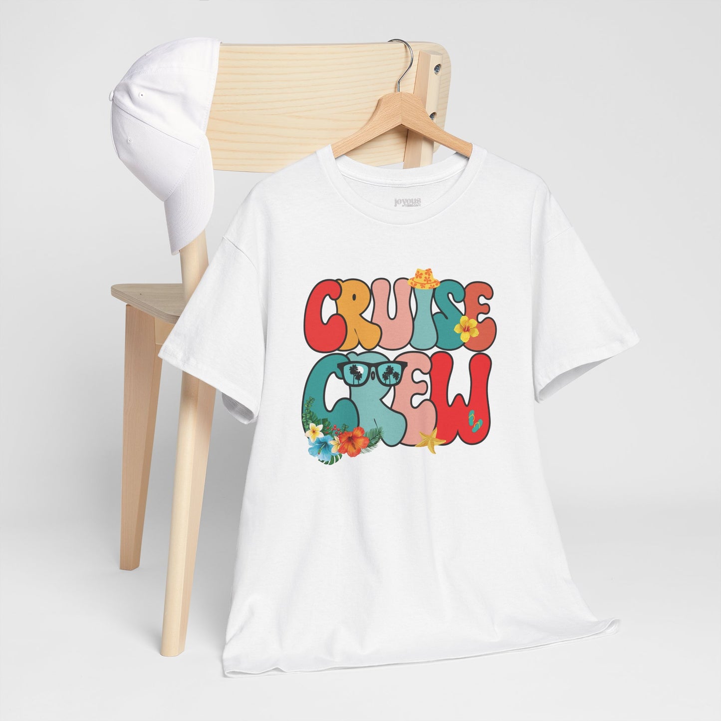 Groovy Cruise Crew Shirt - Family Cruise Vacation Heavy Cotton Tee