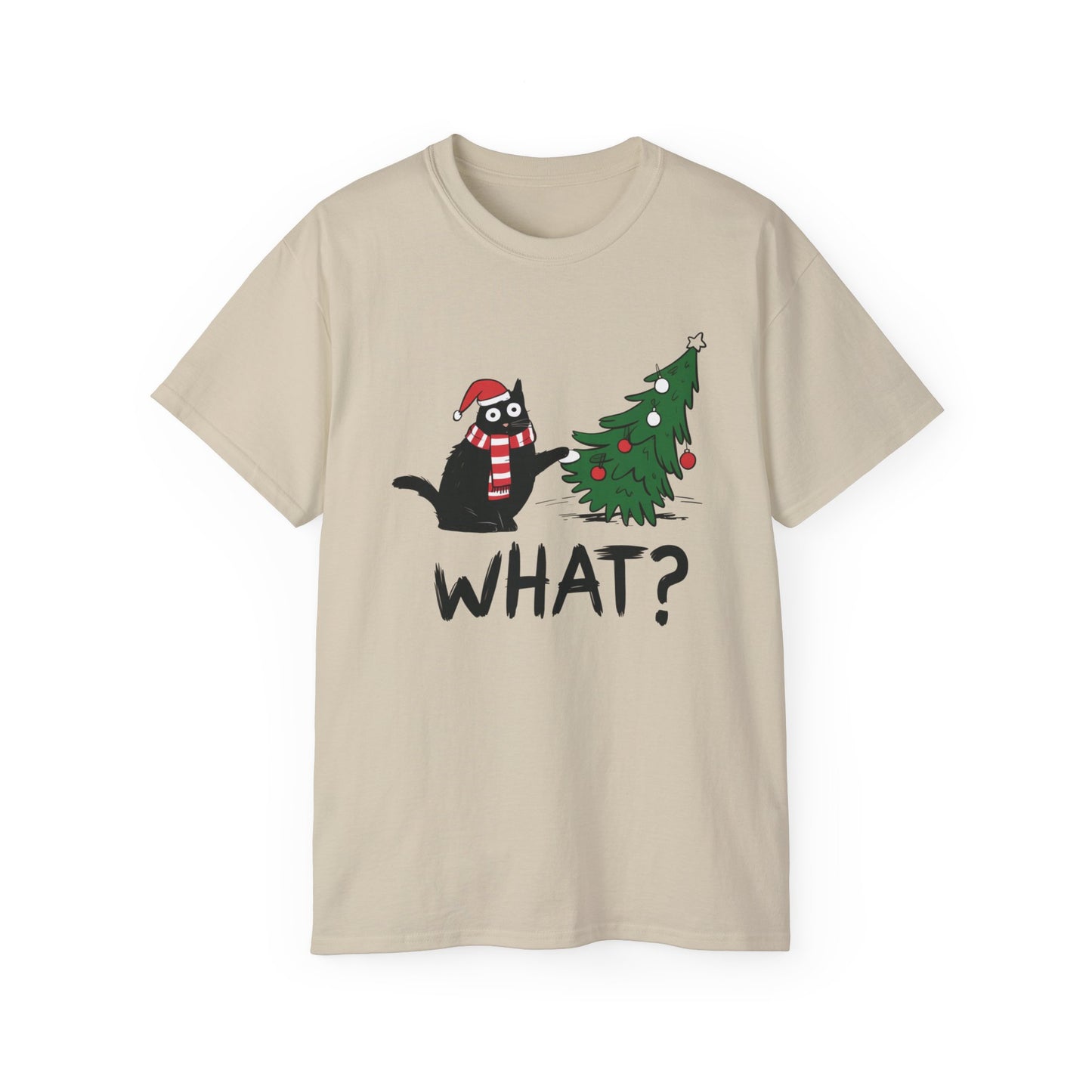 Funny Christmas Cat Ultra Cotton Tee