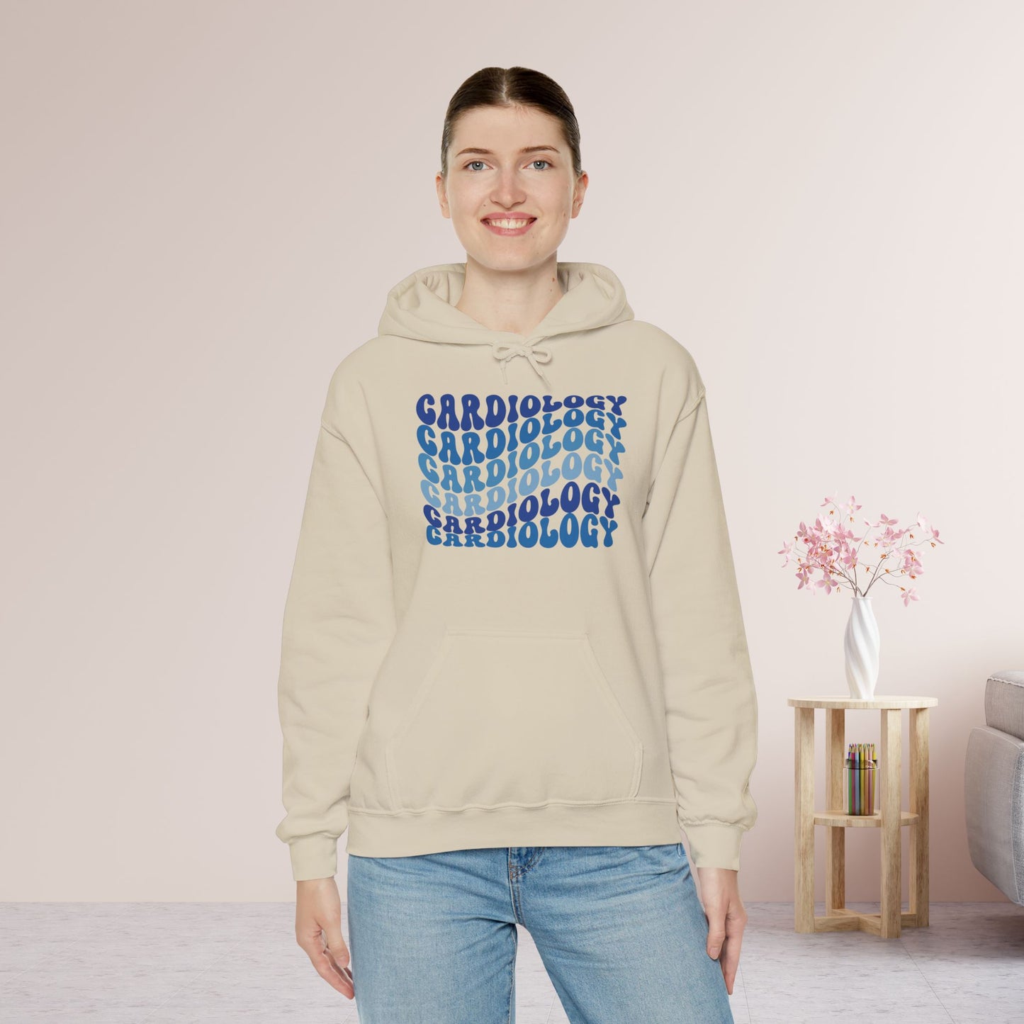 Groovy Blue Cardiology Hoodie - Cardiac Nurse Hoodie