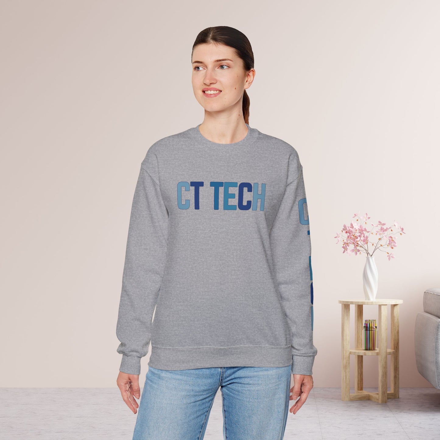 Trendy Blue CT Tech Sweatshirt