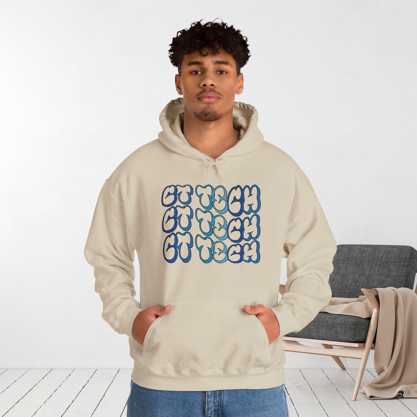 Groovy Blue CT Tech Hoodie - CT Technologist Hoodie