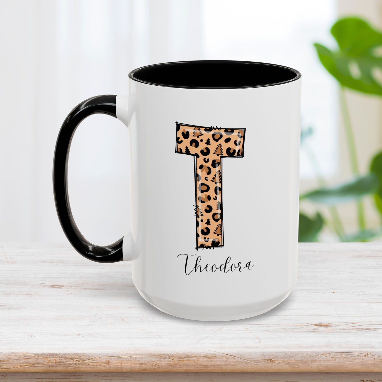 Custom Christmas Initial Letter Mug with Name - Personalized Christmas Gifts A-Z