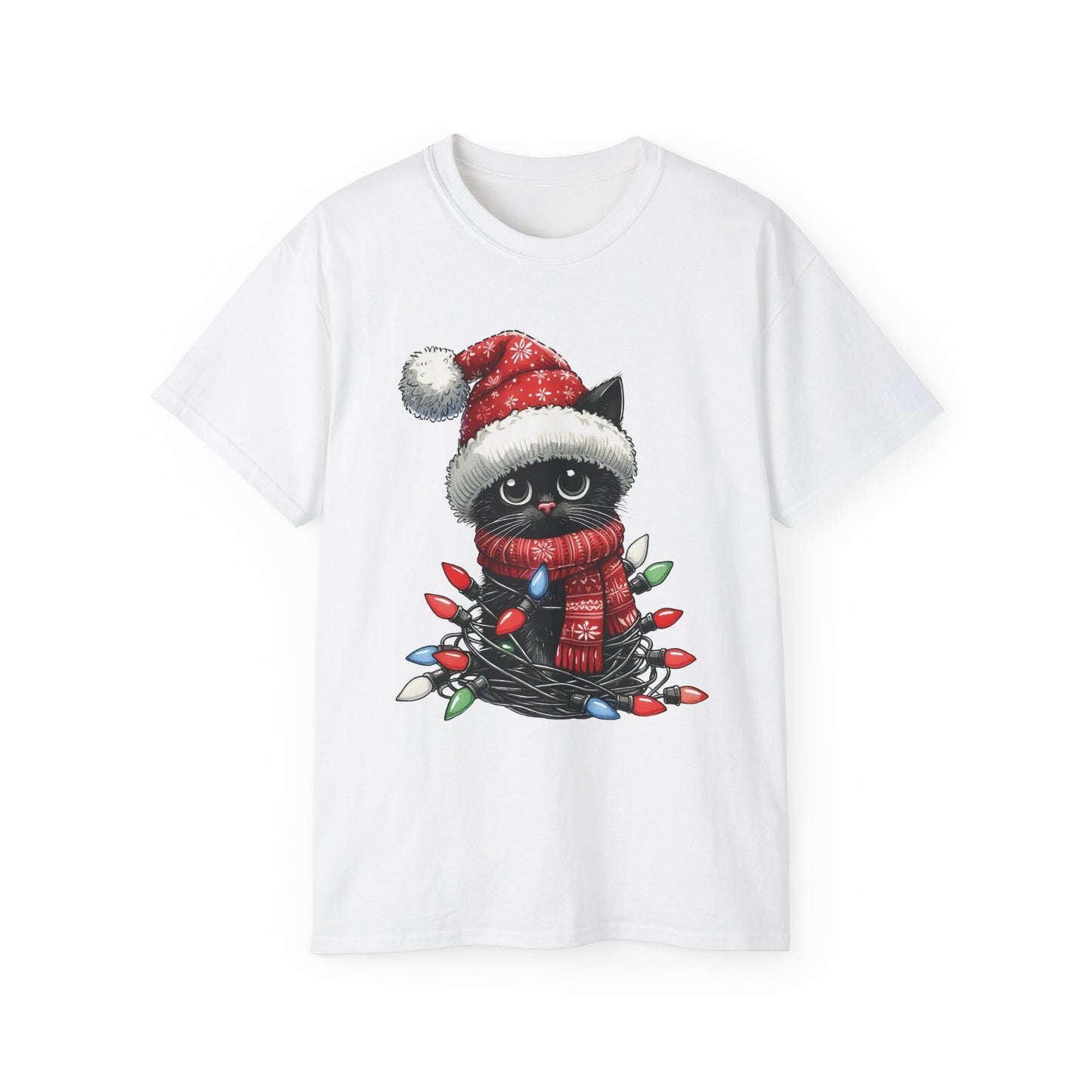 Cute Christmas Cat Ultra Cotton Tee