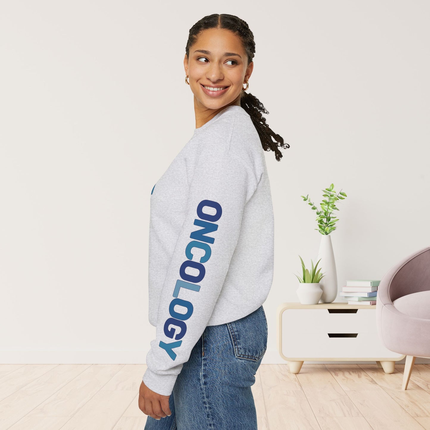 Unisex Blue Oncology Sweatshirt