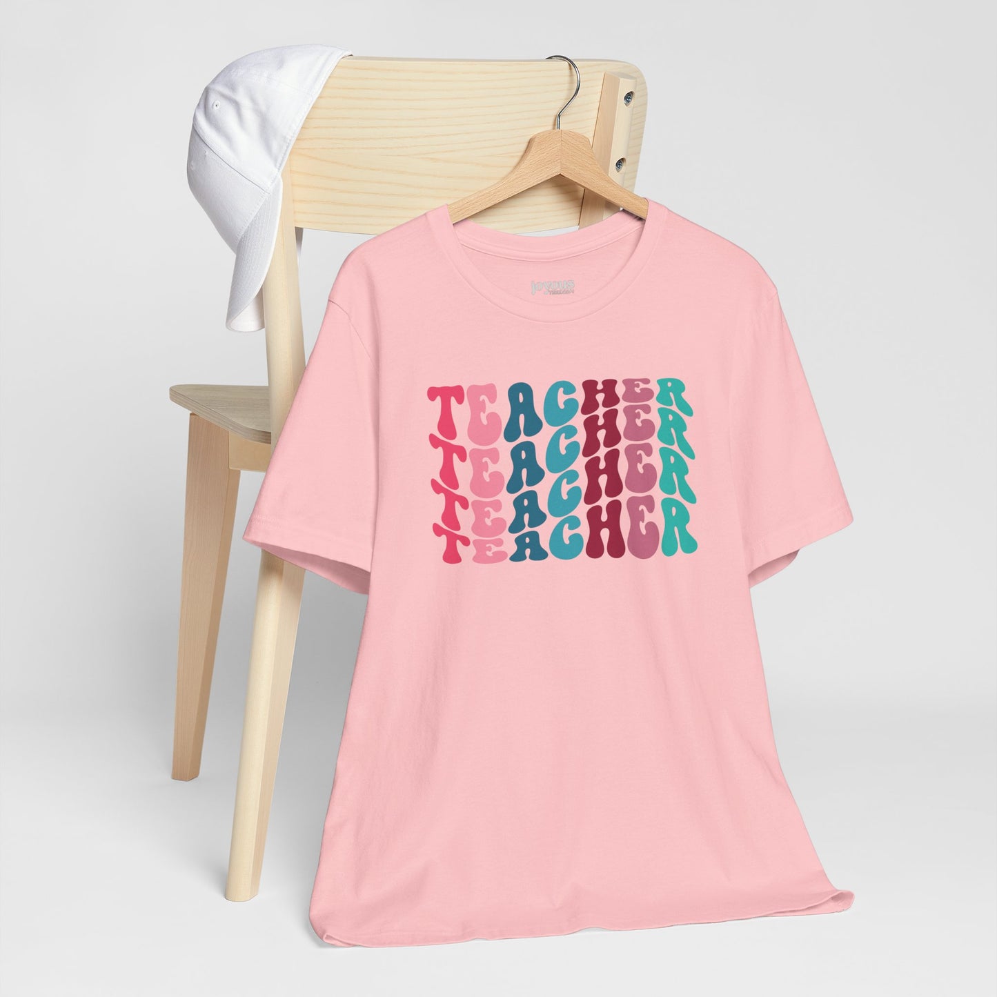 Groovy Colorful Teacher Soft Cotton Tee for School Teachers