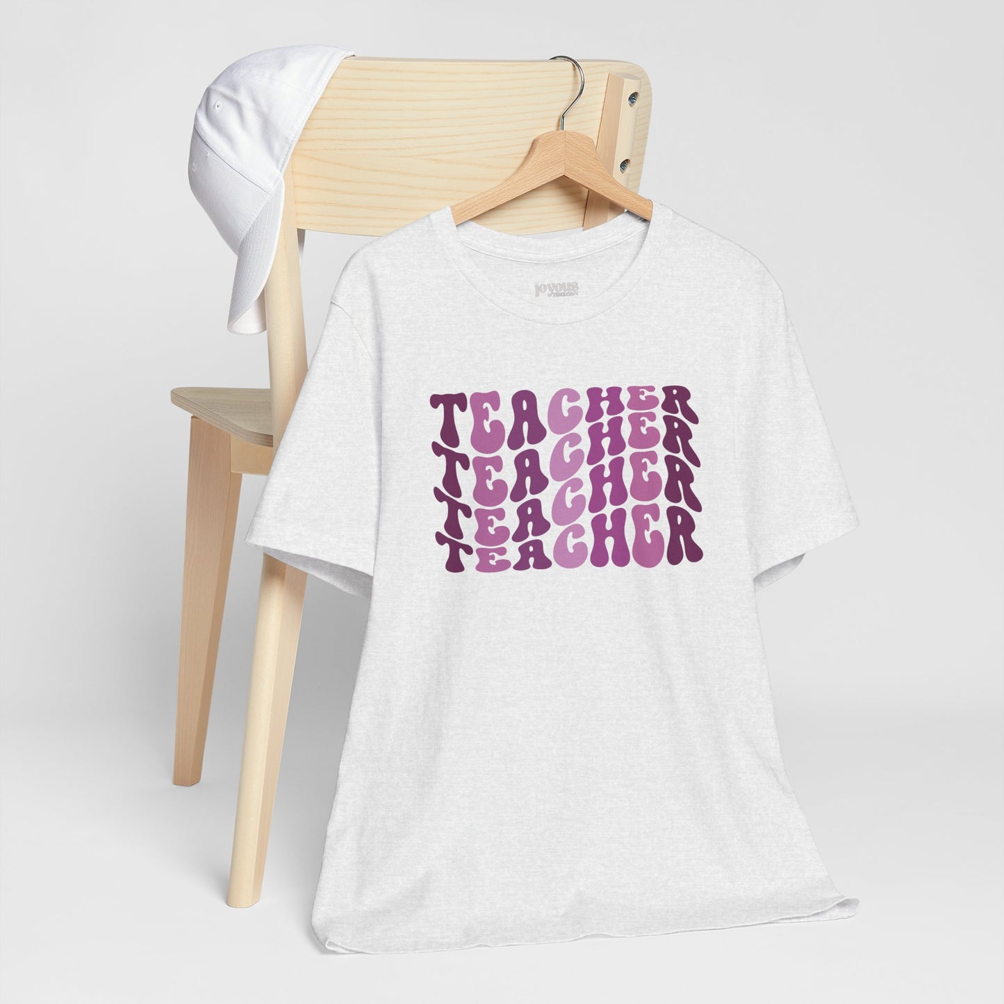 Groovy Purple Teacher Soft Cotton Tee for School Teachers