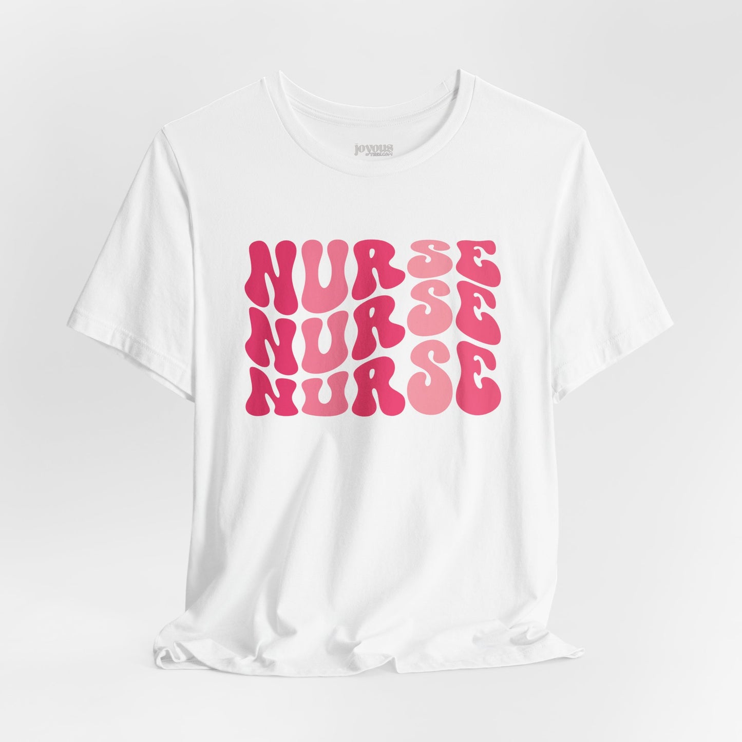 Groovy Pink Nurse Shirt - Registered Nurse Soft Cotton Tee