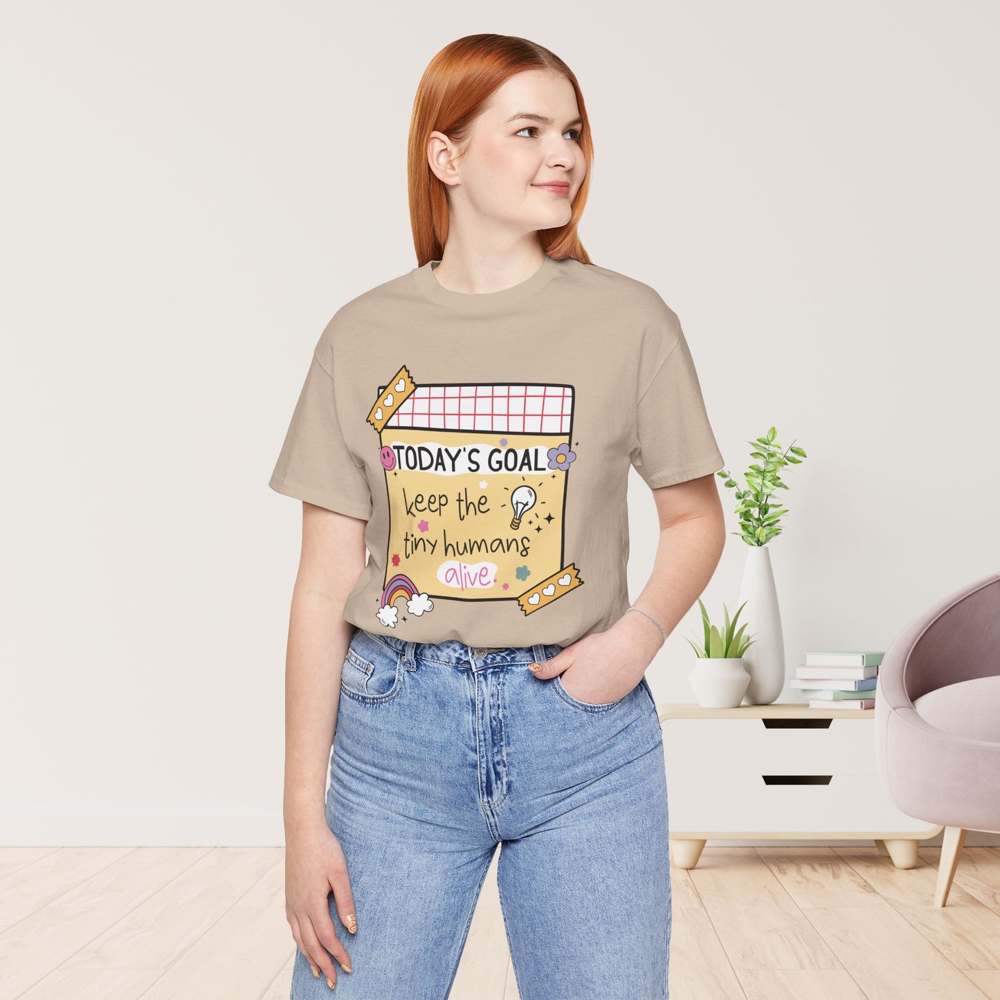 Trendy Motivational Teacher Soft Cotton Tee