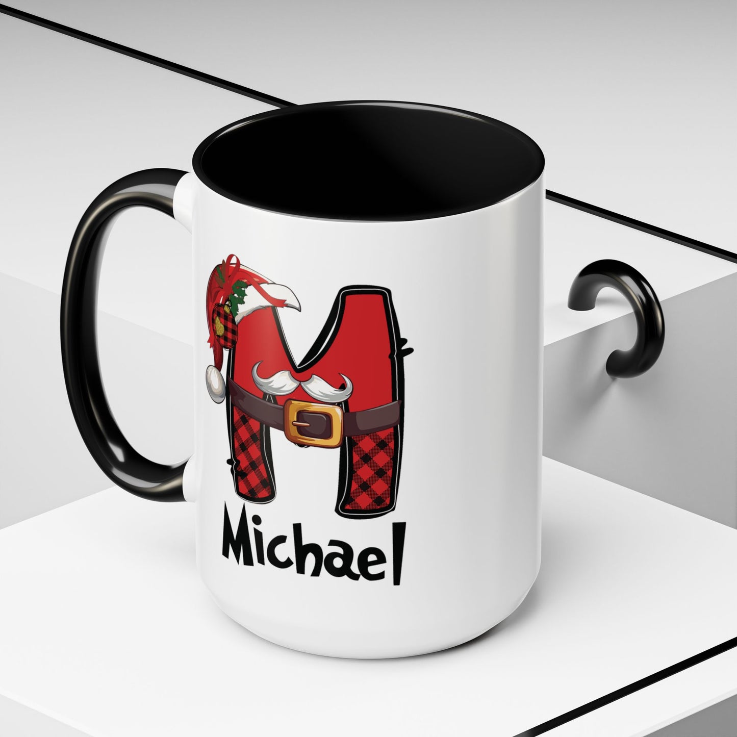 Custom Name Christmas Initial Letter Mug - Personalized Christmas Gifts A-Z