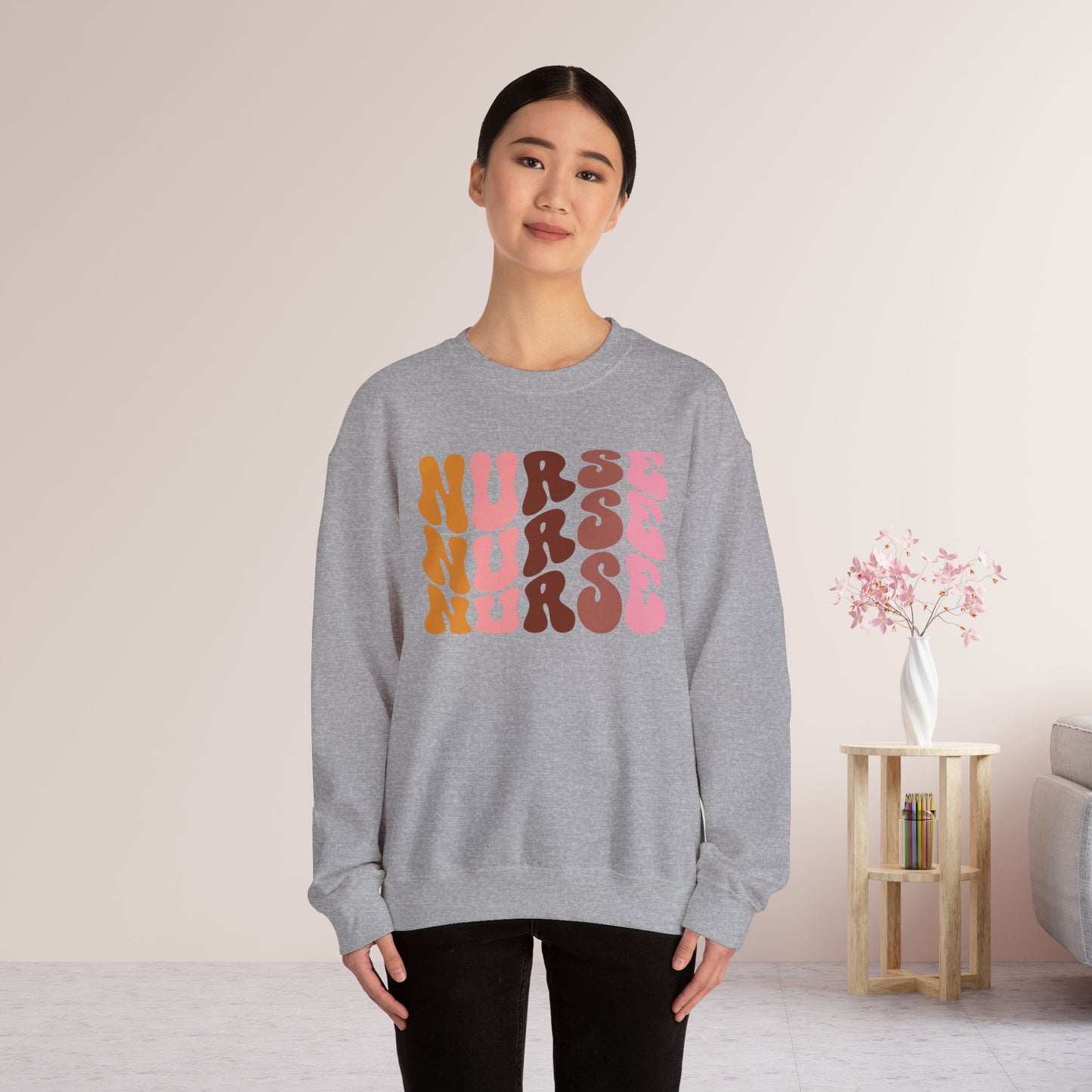Groovy Nurse Sweatshirt - Nurse Pullover