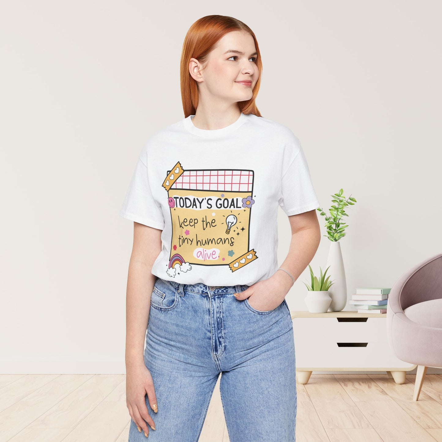 Trendy Motivational Teacher Soft Cotton Tee