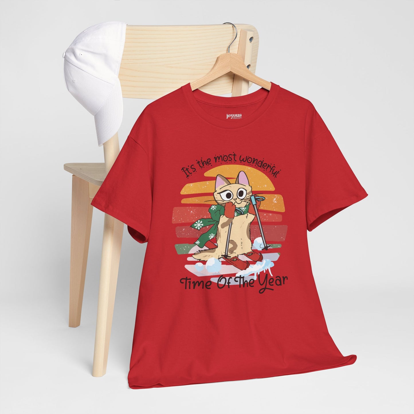 It's The Most Wonderful Time Of The Year Funny Cat Christmas Heavy Cotton Tee - Cat Lovers Christmas Gift