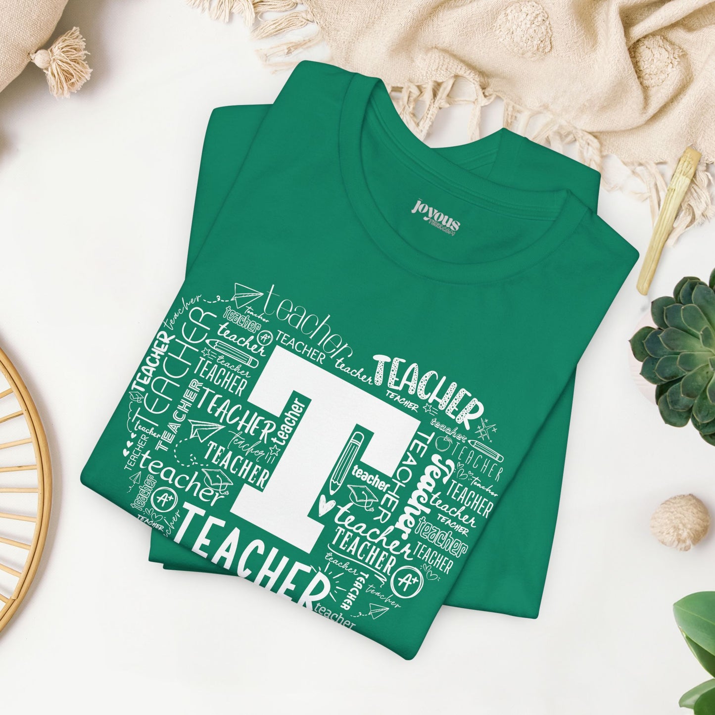 Trendy Teacher Soft Cotton Tee for School Teachers