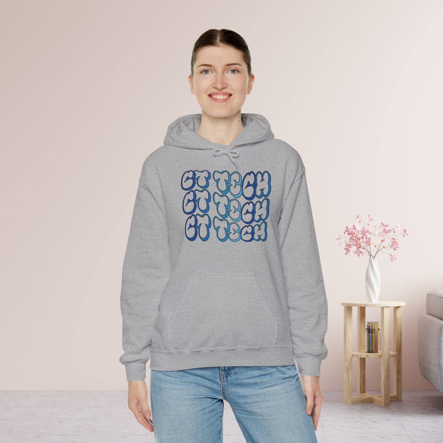 Groovy Blue CT Tech Hoodie - CT Technologist Hoodie