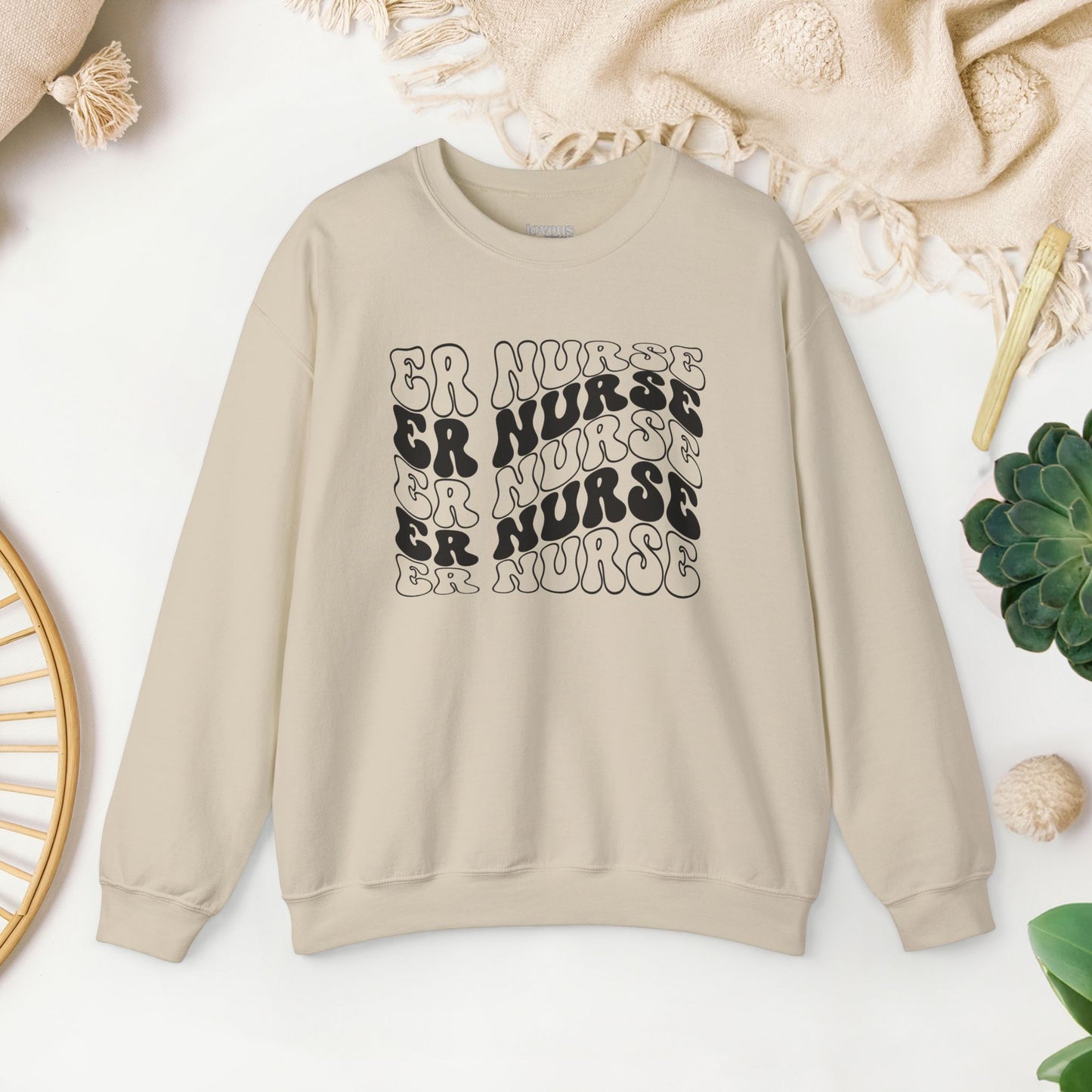 Groovy ER Nurse Sweatshirt - Emergency Nurse Crewneck