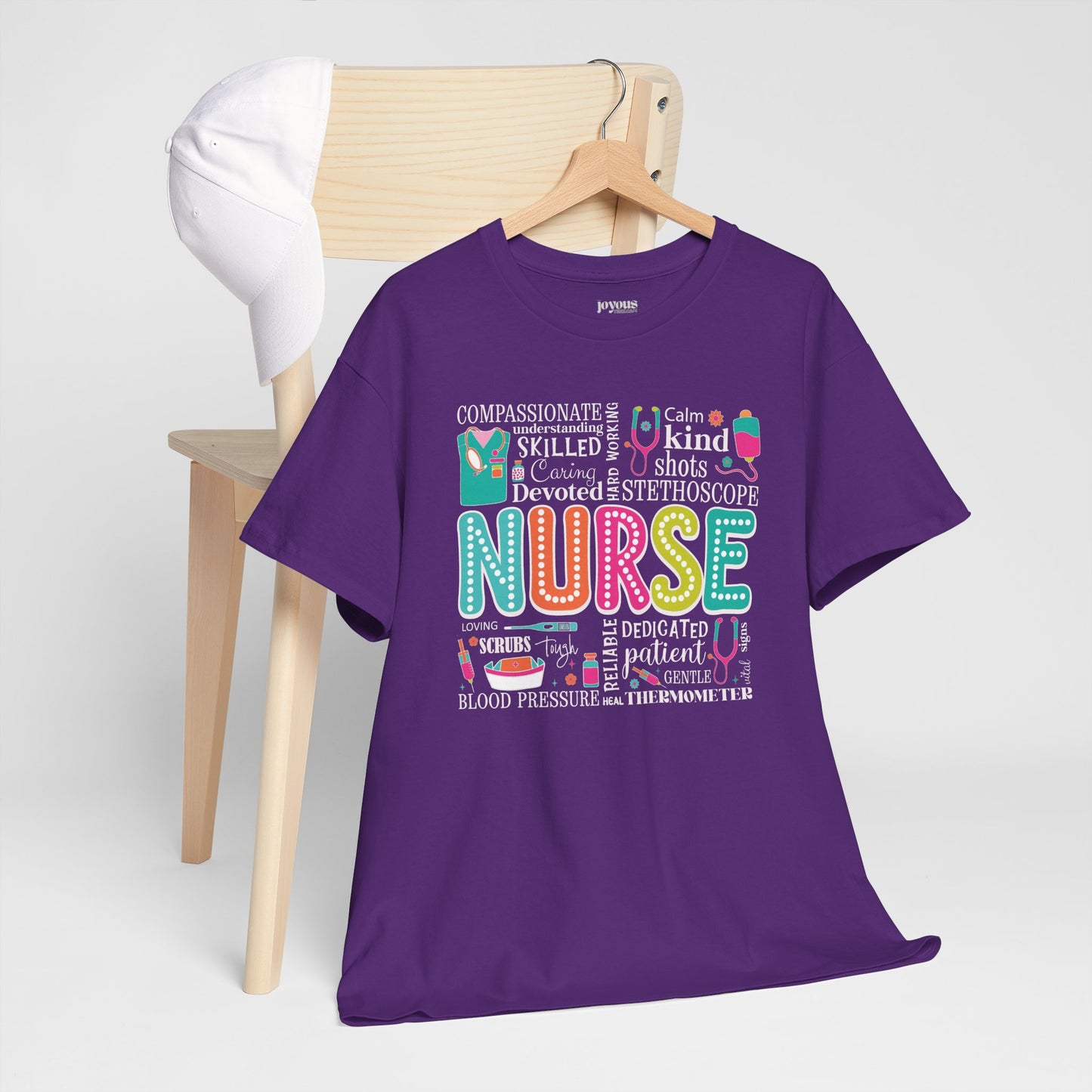 Trendy Nurse Heavy Cotton Tee for Dedicated Registered Nurse